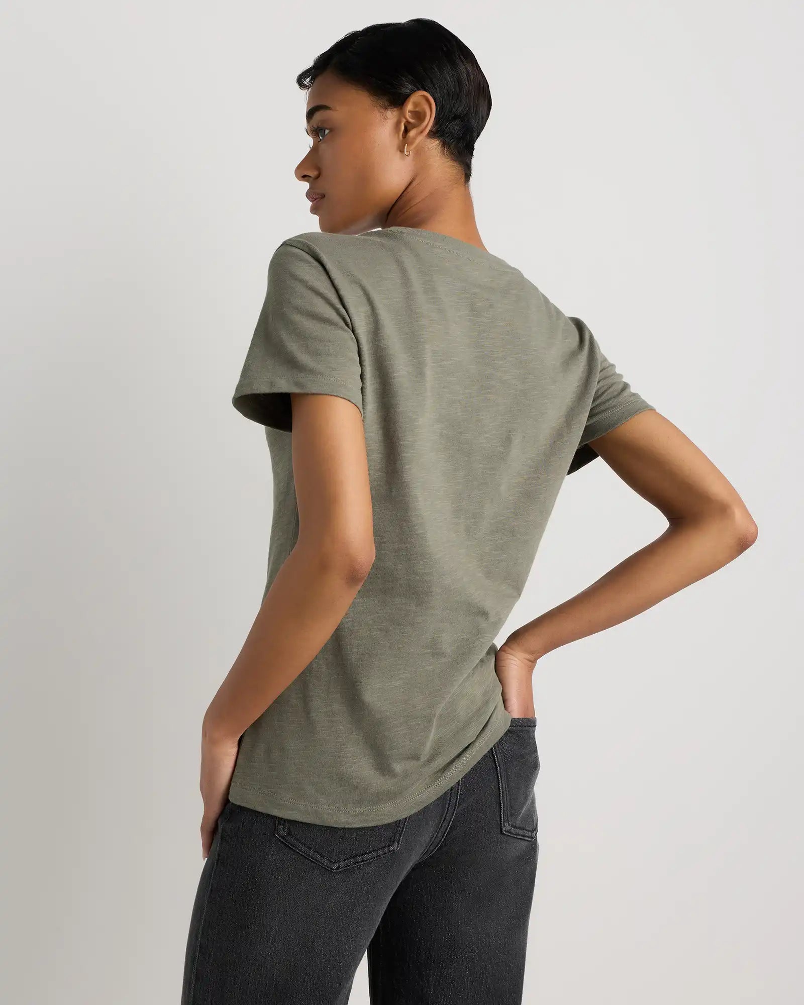 100% Organic Cotton Slub Crewneck Tee