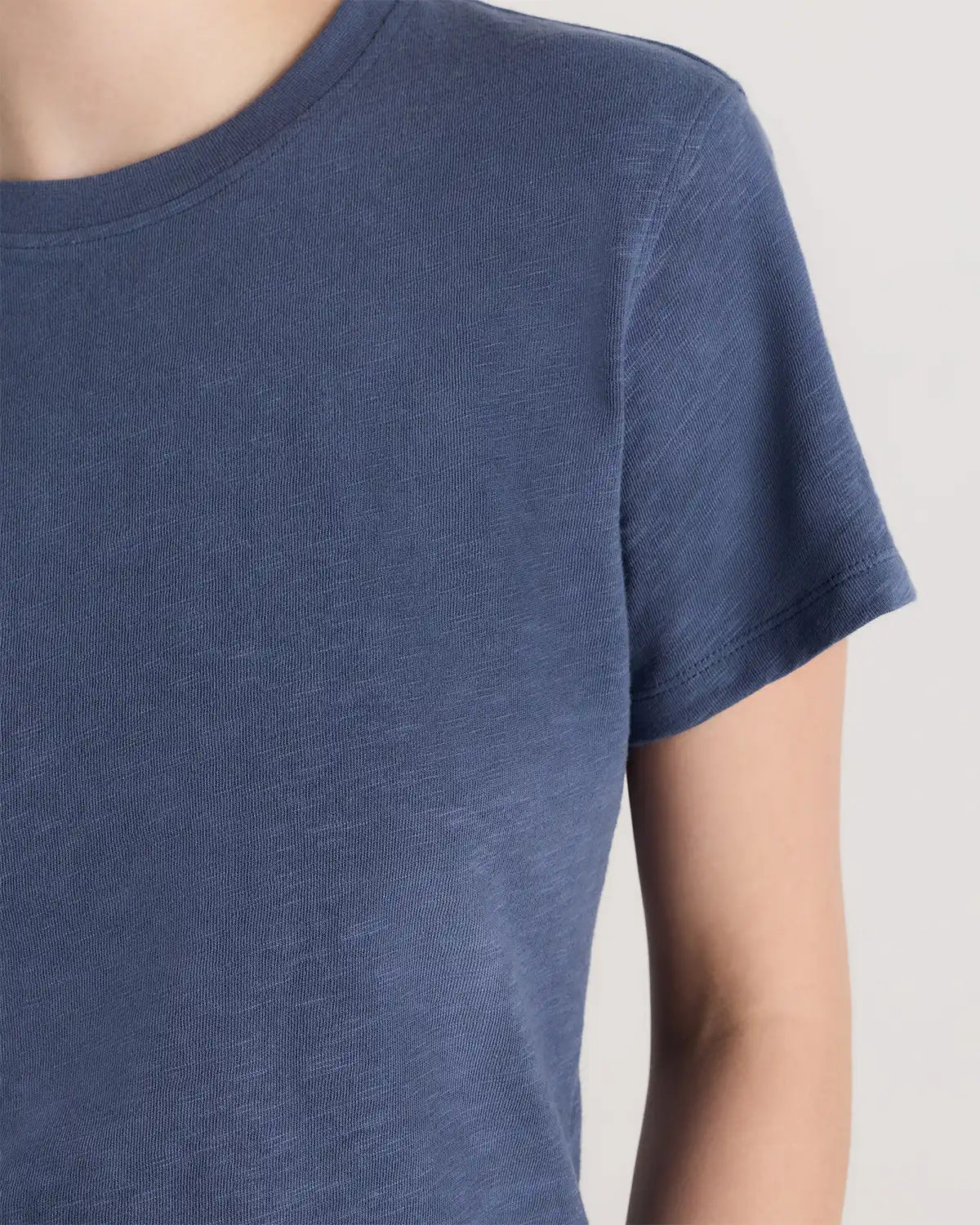 100% Organic Cotton Slub Crewneck Tee