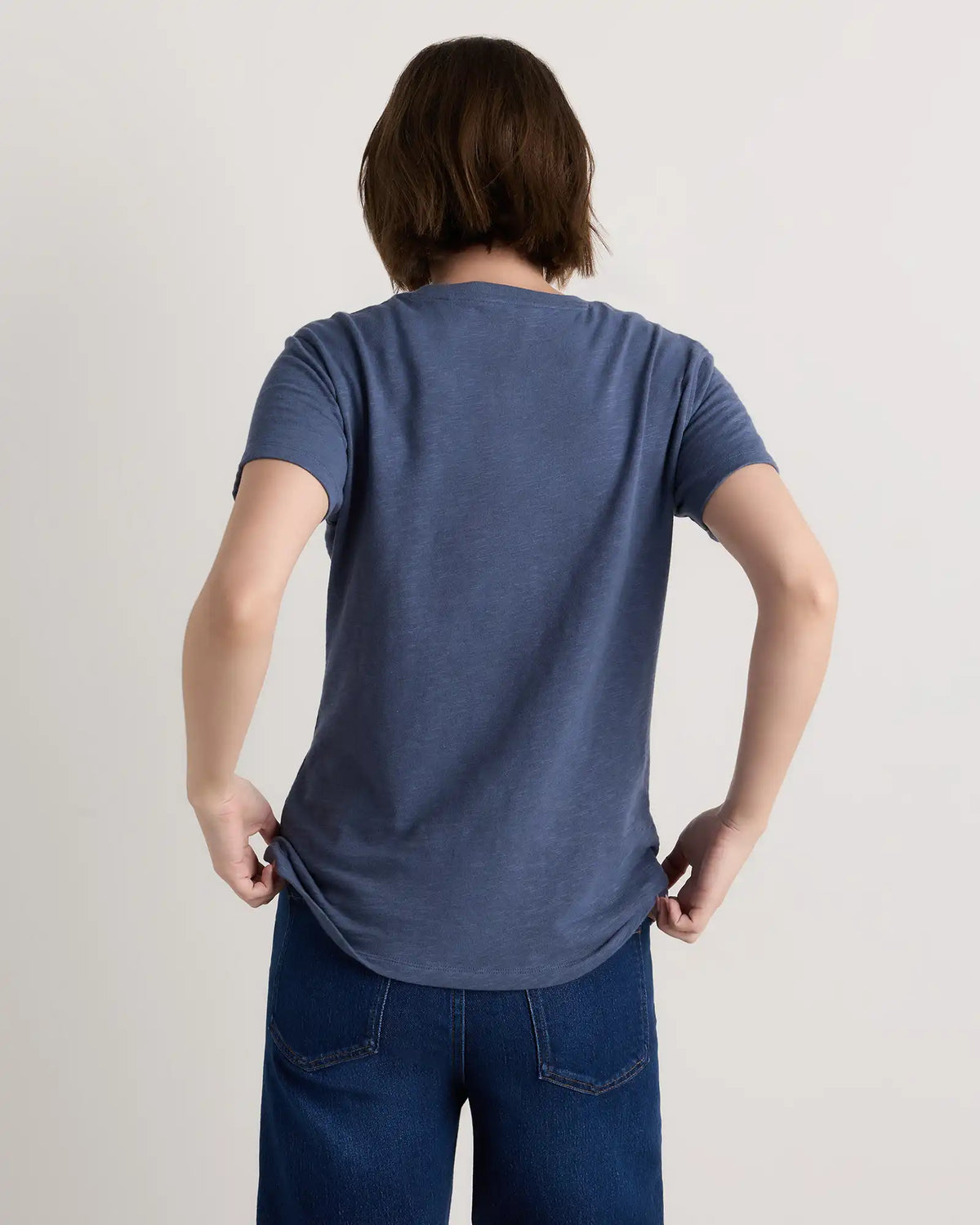 100% Organic Cotton Slub Crewneck Tee
