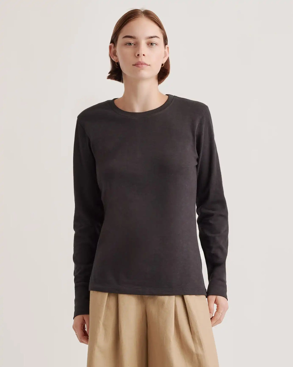 100% Organic Cotton Slub Long Sleeve Tee