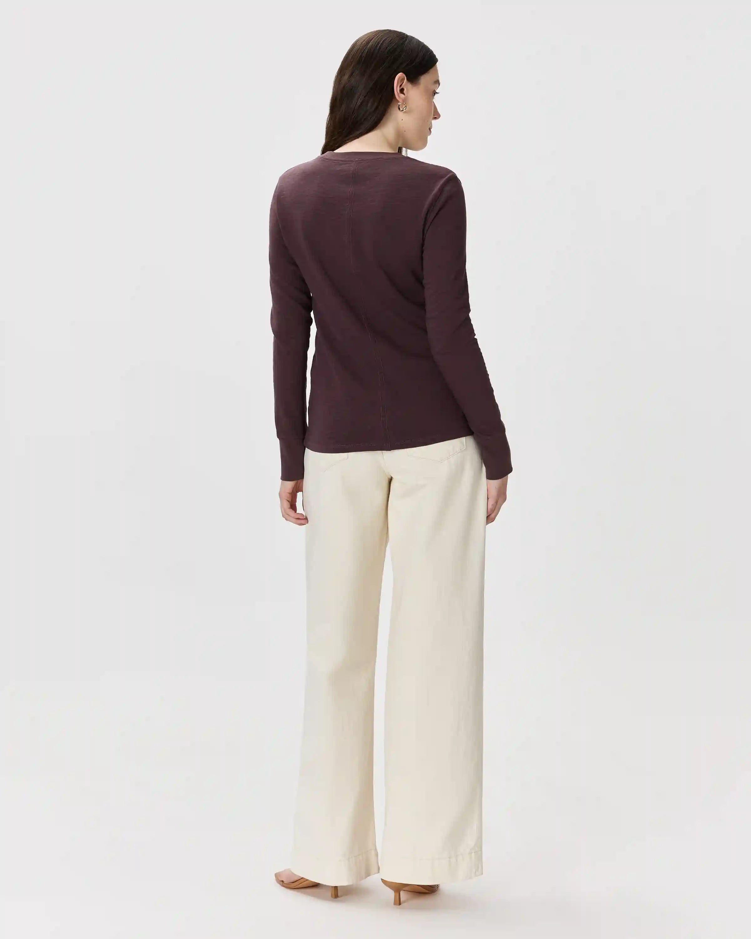 100% Organic Cotton Slub Long Sleeve Tee