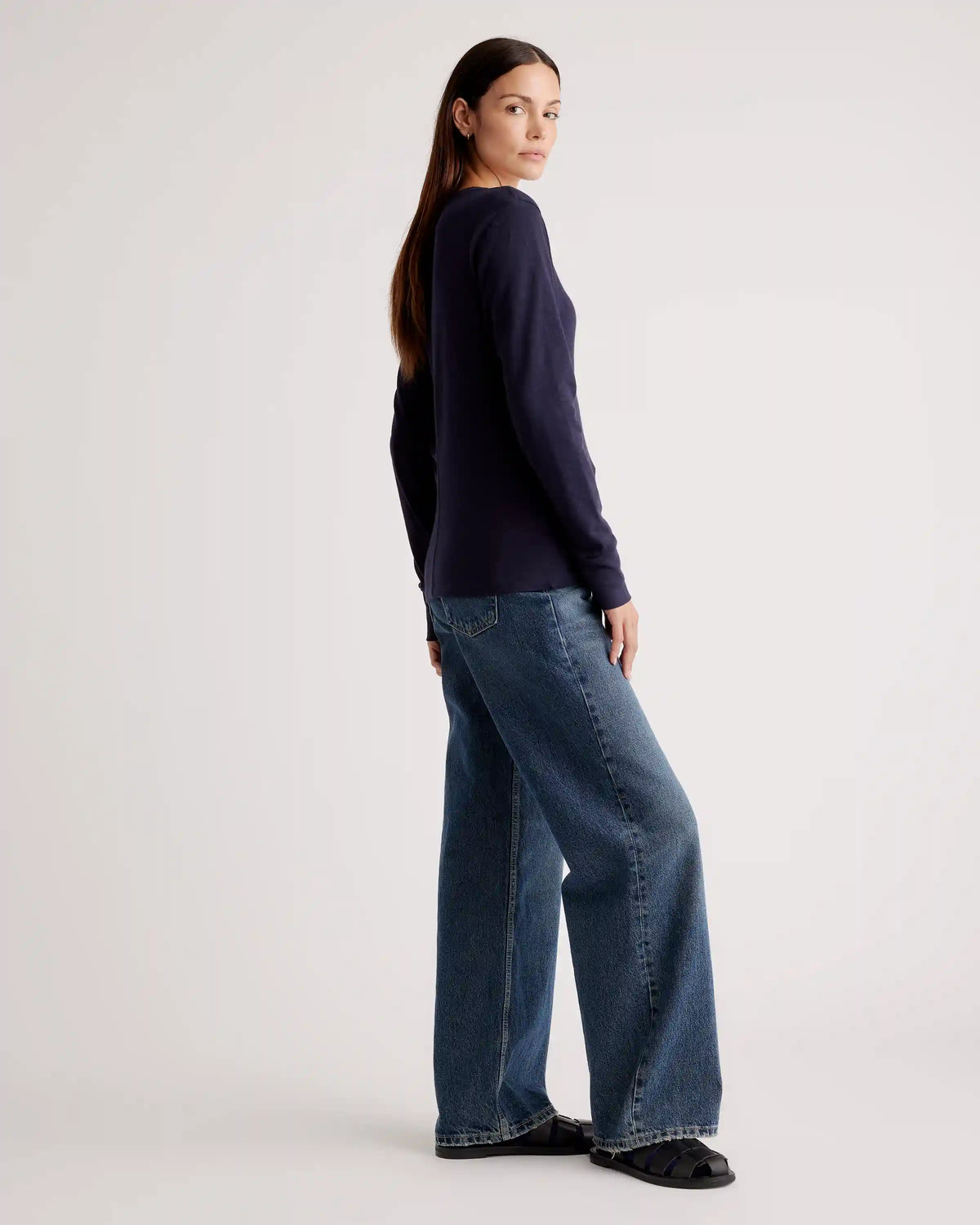 100% Organic Cotton Slub Long Sleeve Tee