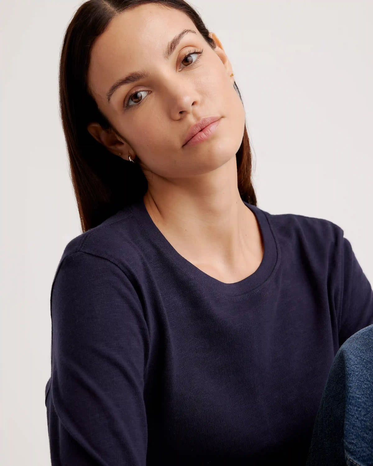 100% Organic Cotton Slub Long Sleeve Tee