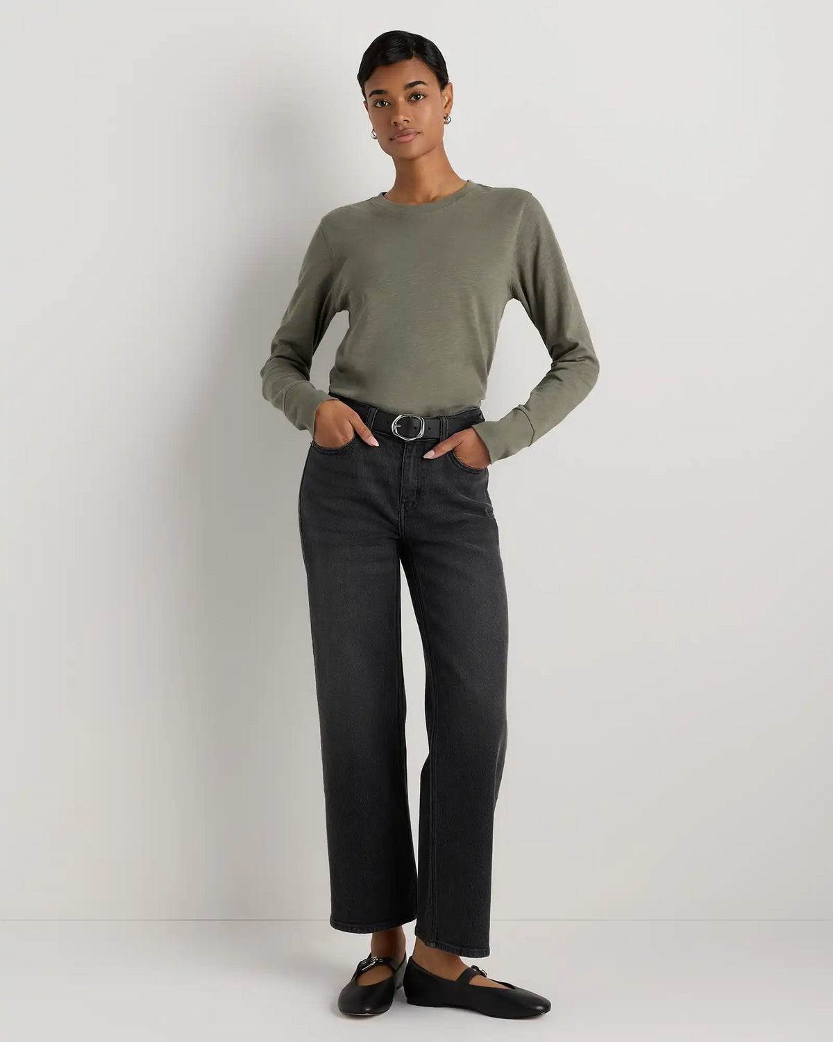 100% Organic Cotton Slub Long Sleeve Tee