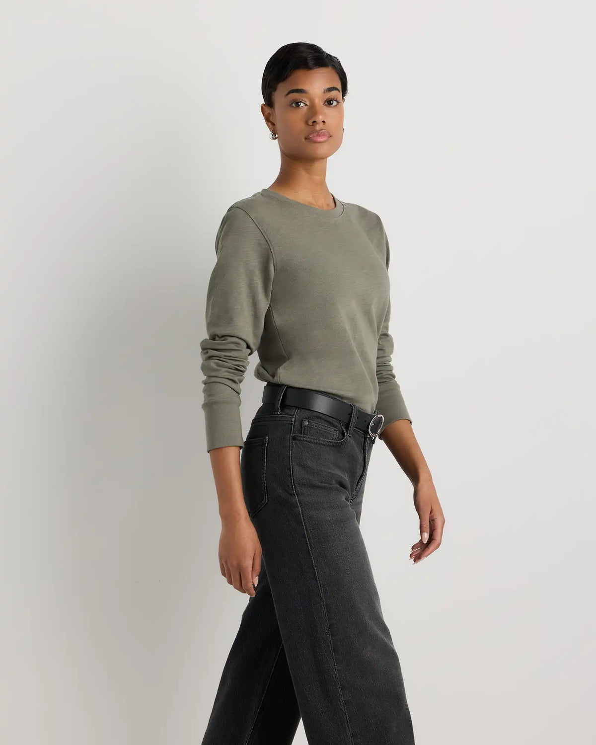 100% Organic Cotton Slub Long Sleeve Tee