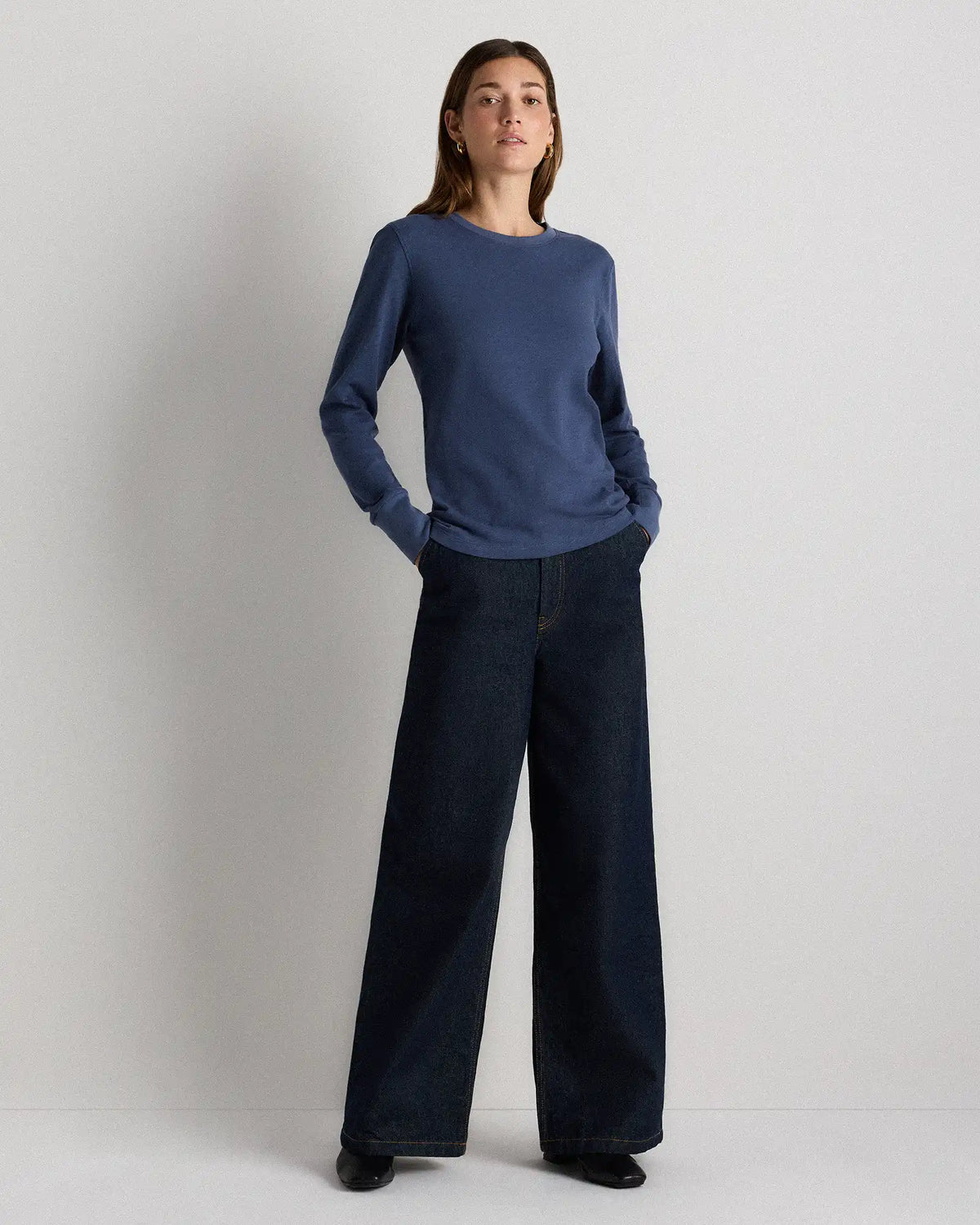 100% Organic Cotton Slub Long Sleeve Tee