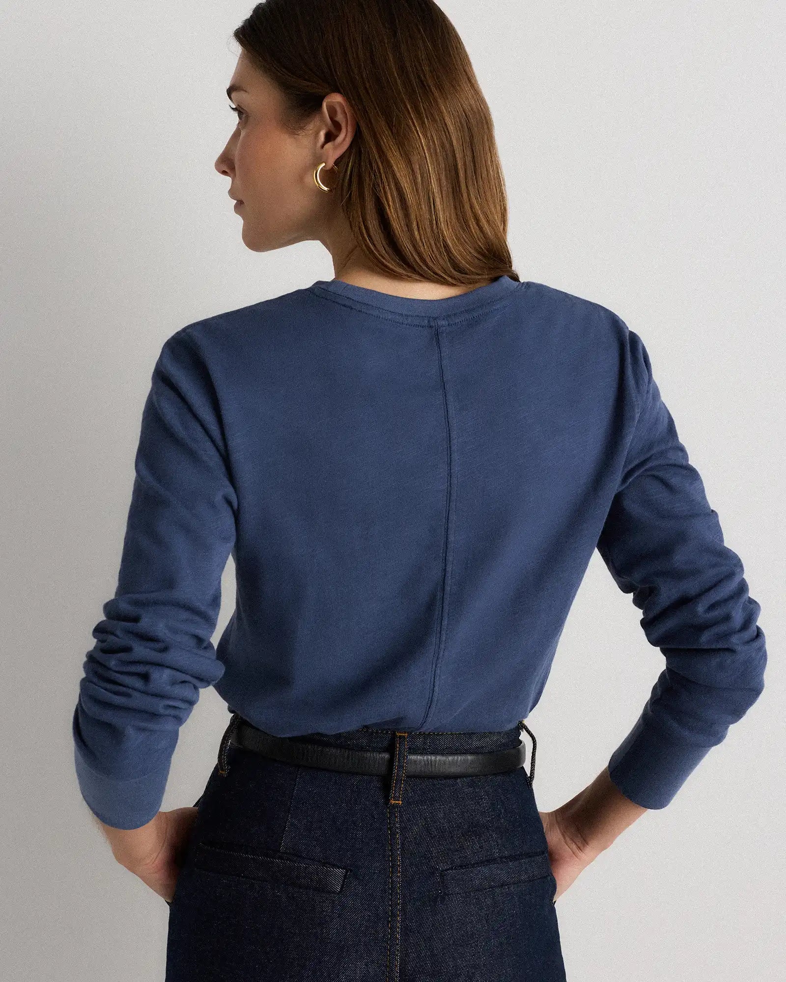 100% Organic Cotton Slub Long Sleeve Tee