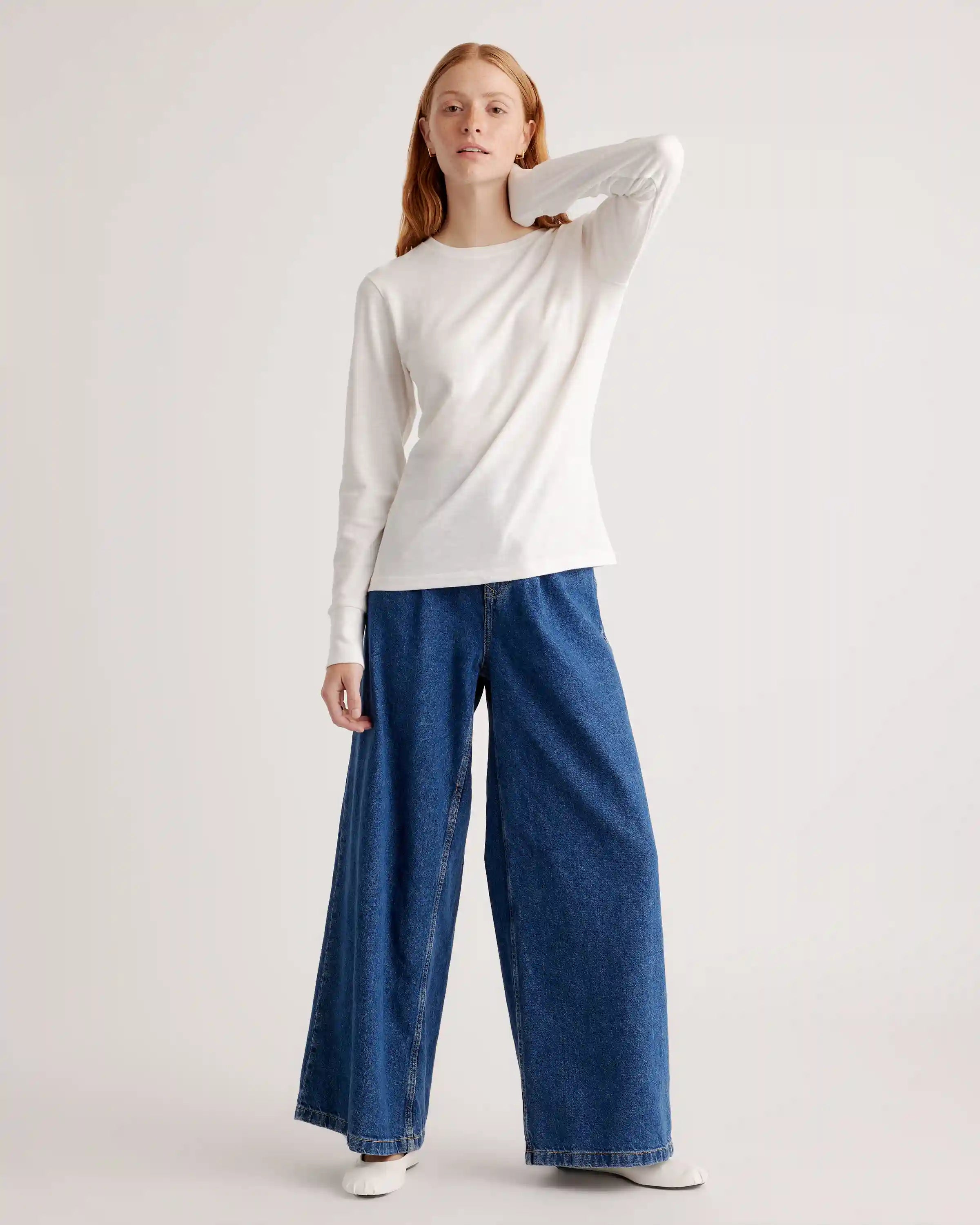 100% Organic Cotton Slub Long Sleeve Tee