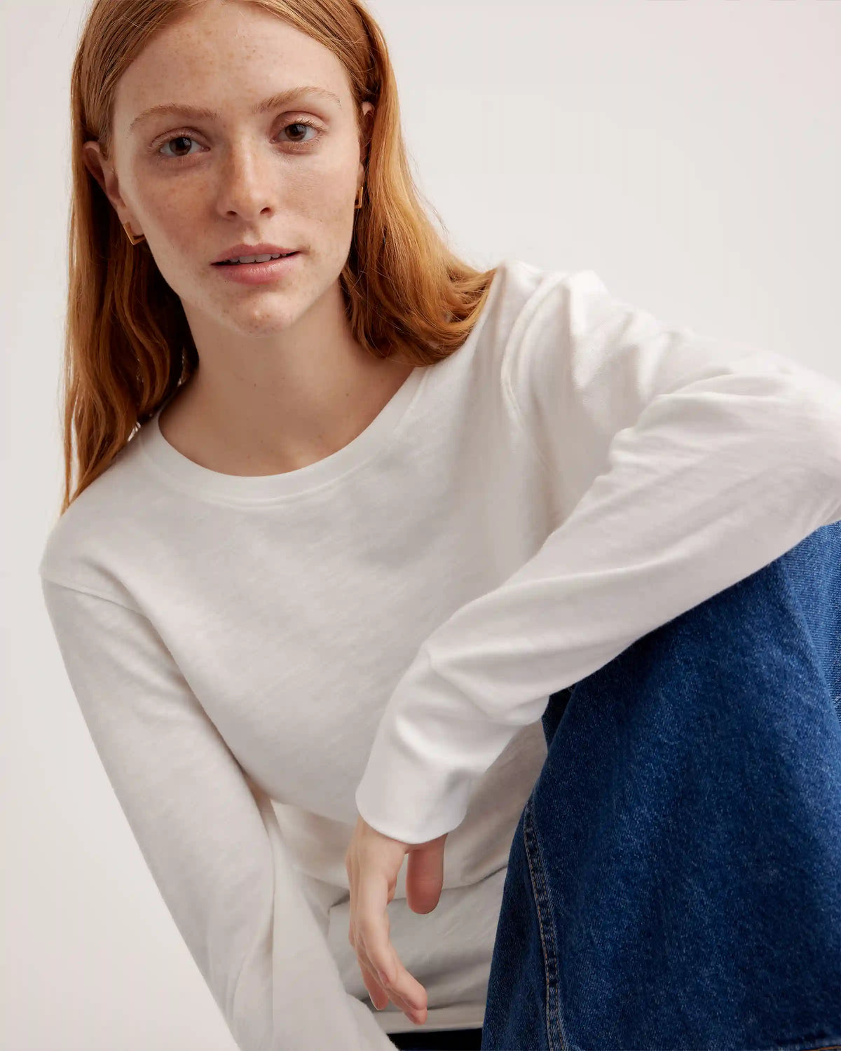 100% Organic Cotton Slub Long Sleeve Tee
