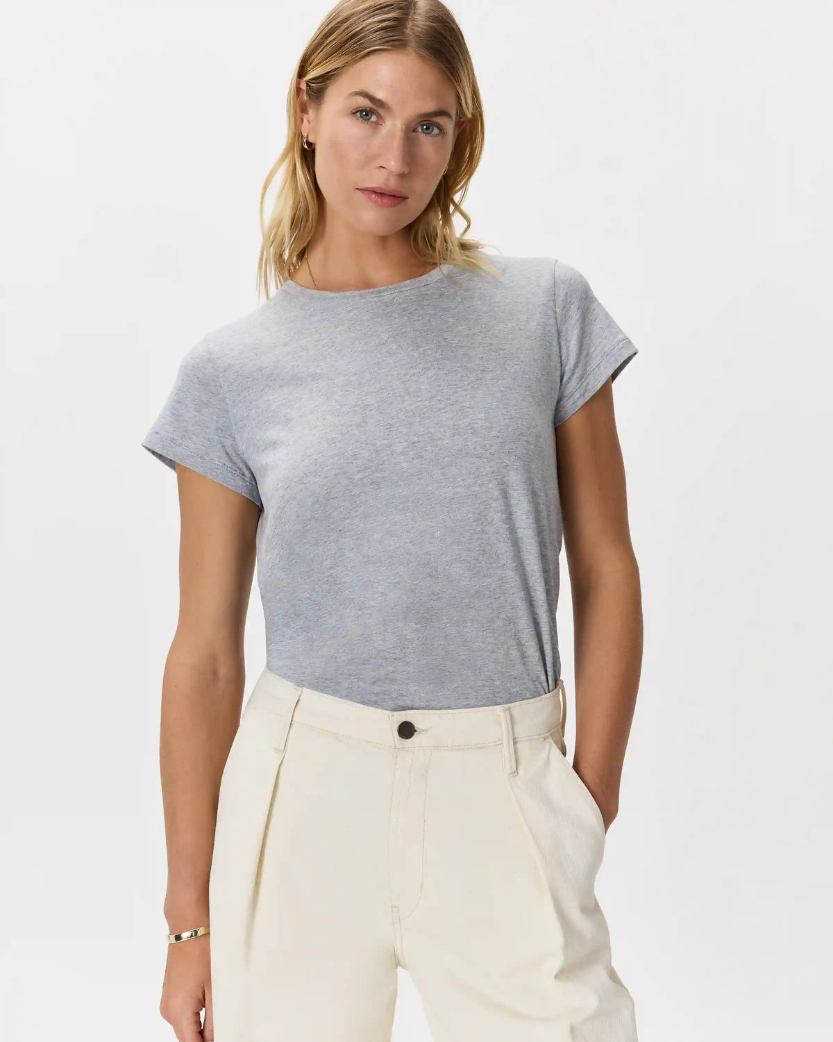 Cotton Modal Crew Neck Swing Tee
