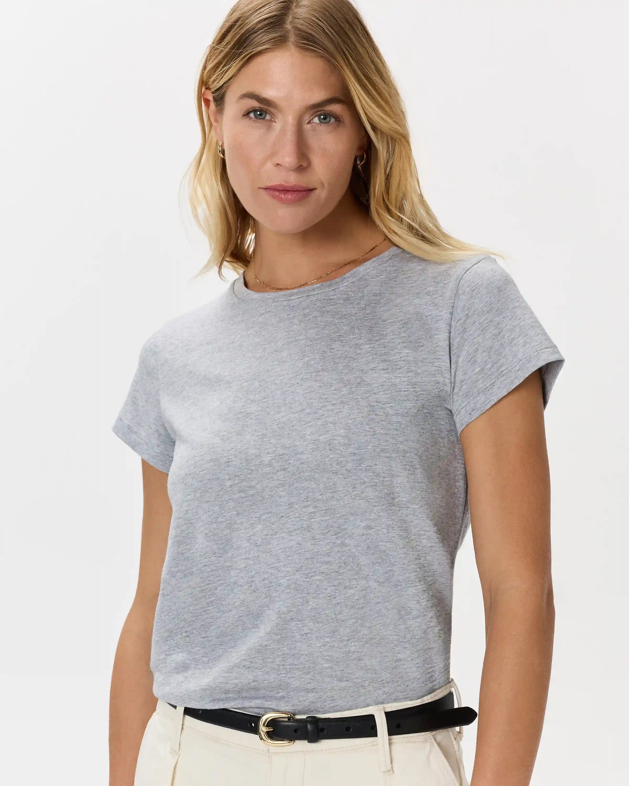 Cotton Modal Crew Neck Swing Tee