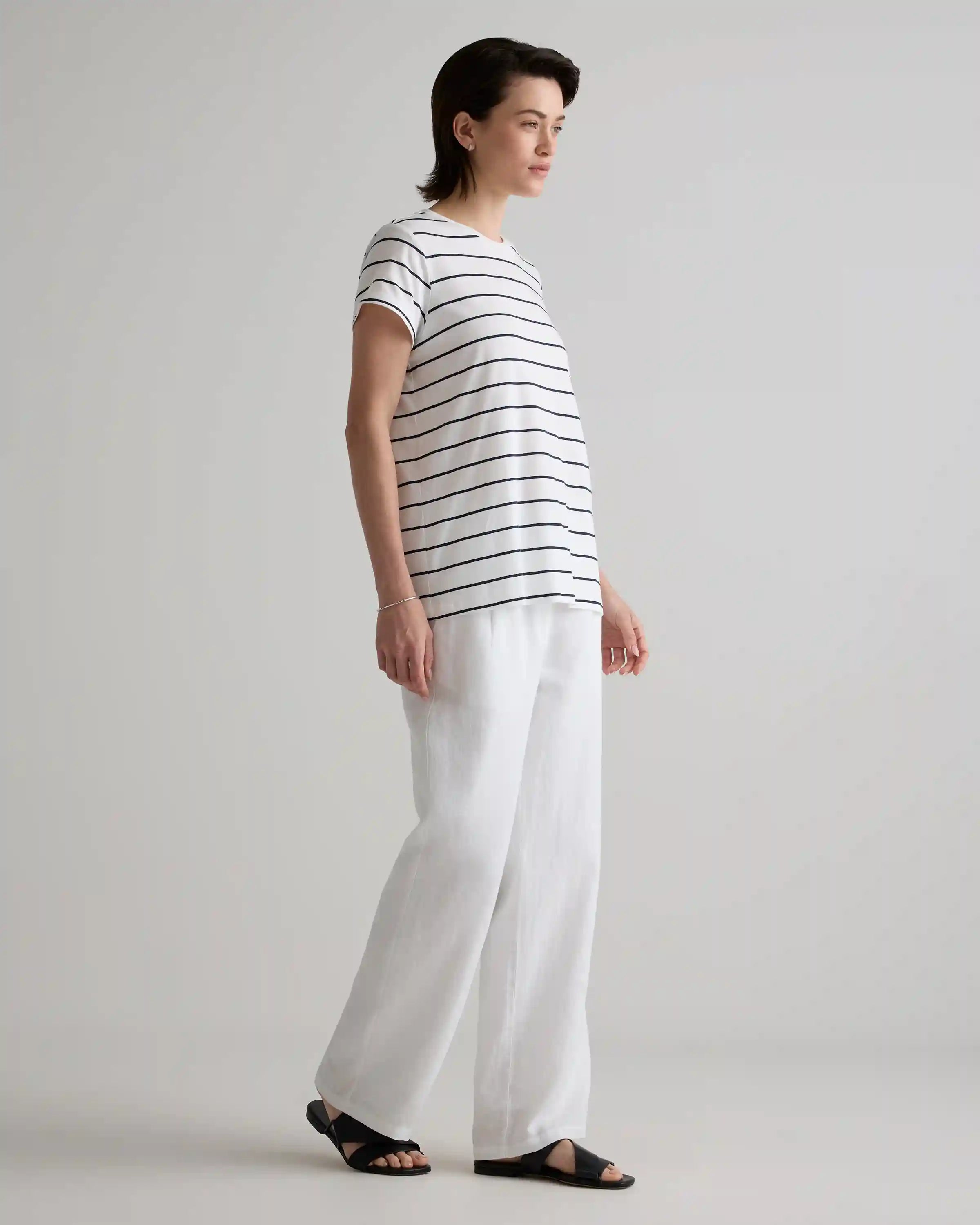 Cotton Modal Crew Neck Swing Tee