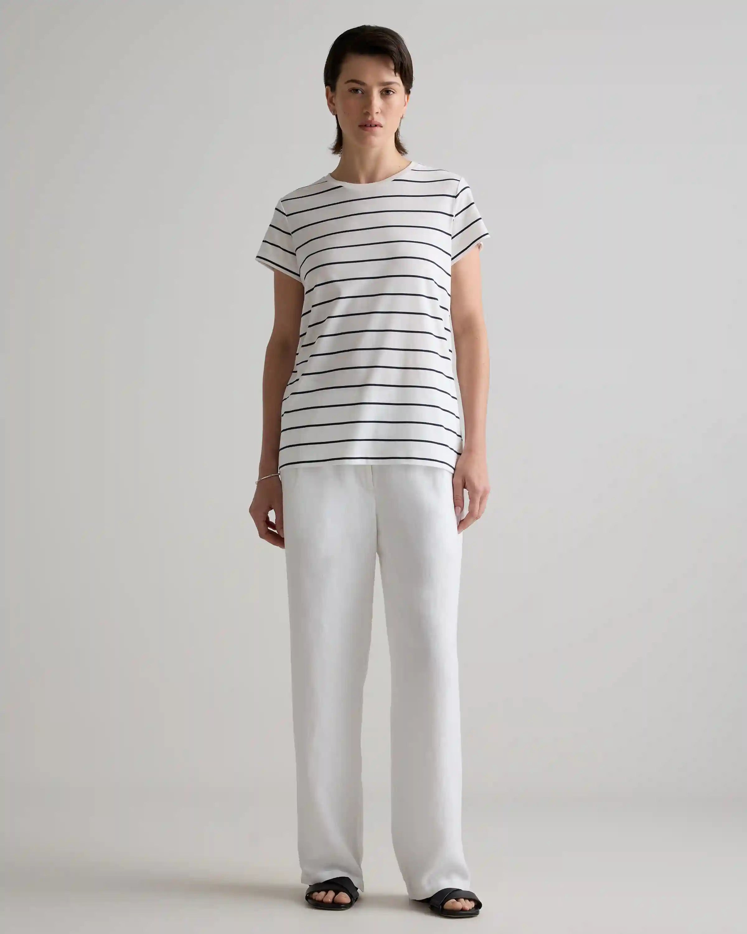 Cotton Modal Crew Neck Swing Tee