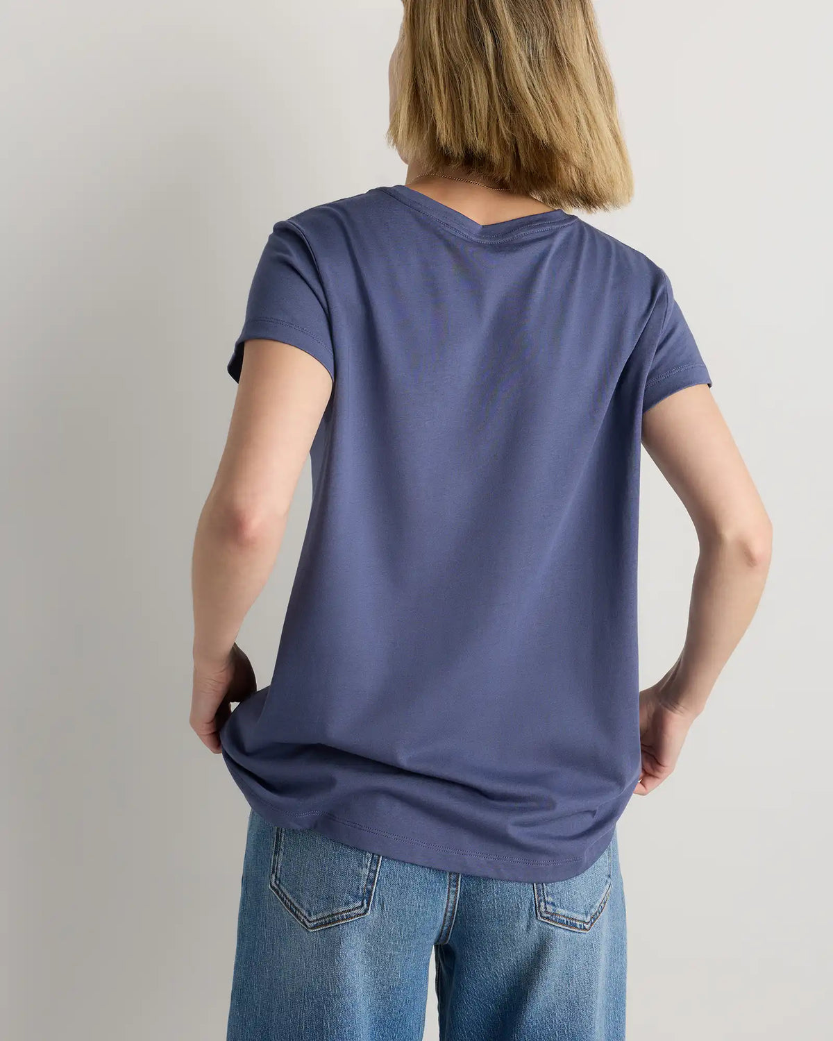 Cotton Modal Crew Neck Swing Tee