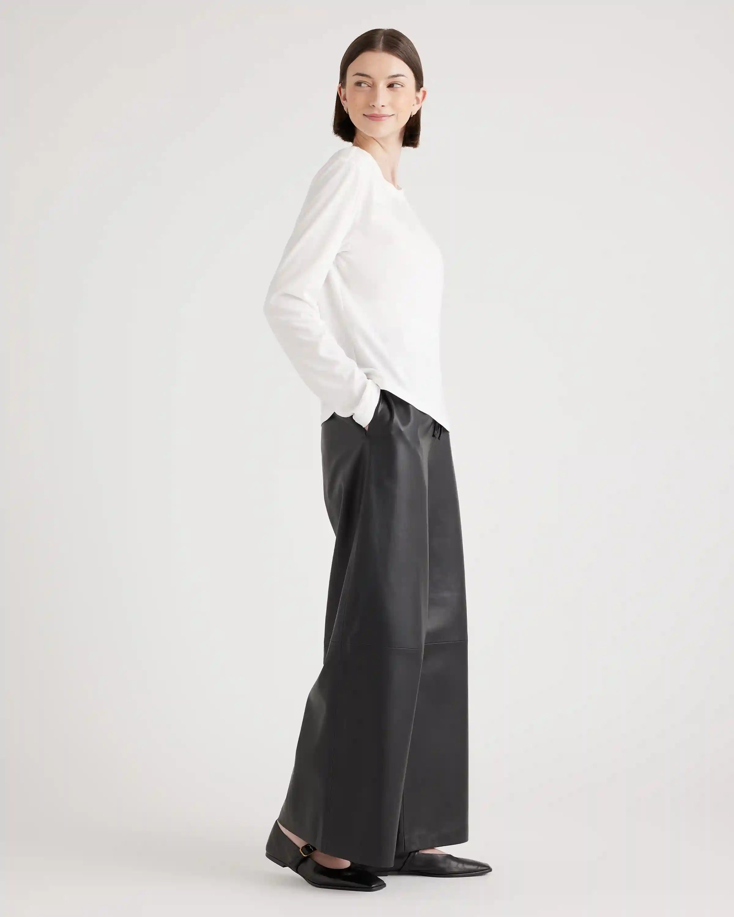 Cotton Modal Relaxed Long Sleeve Tee
