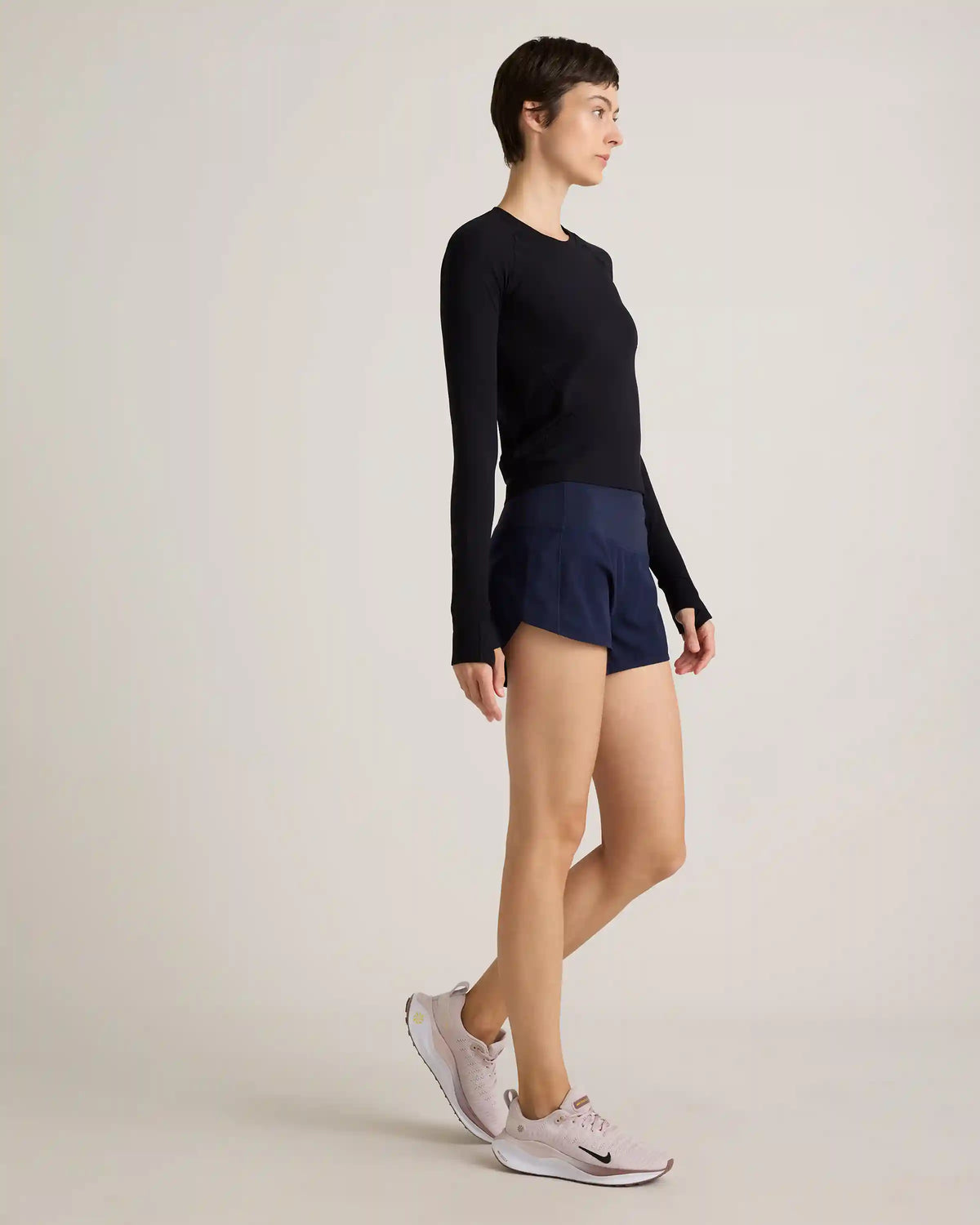 Seamless Waist-Length Long Sleeve Top