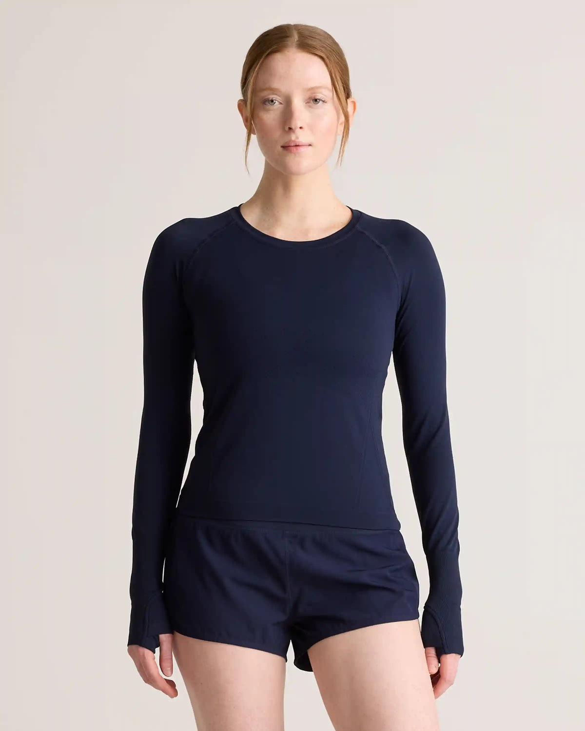 Seamless Waist-Length Long Sleeve Top