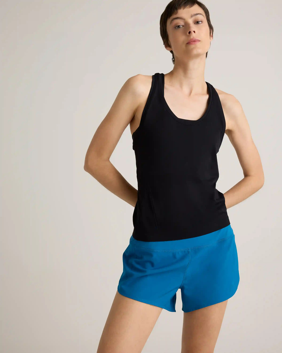 Seamless Waist-Length Racerback Tank