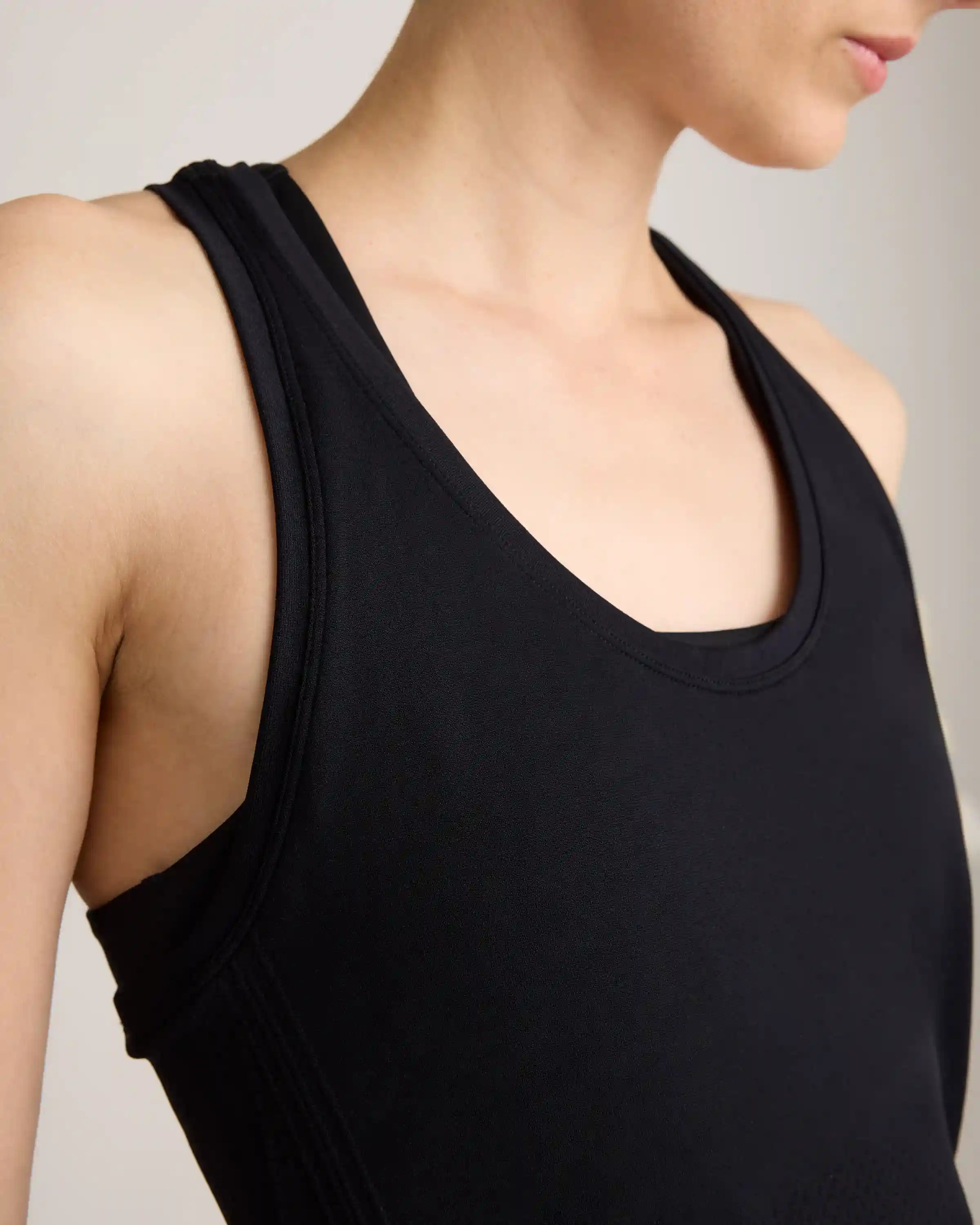 Seamless Waist-Length Racerback Tank