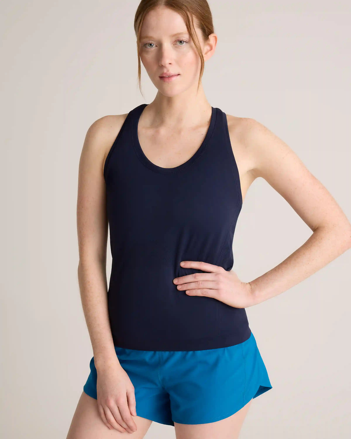 Seamless Waist-Length Racerback Tank
