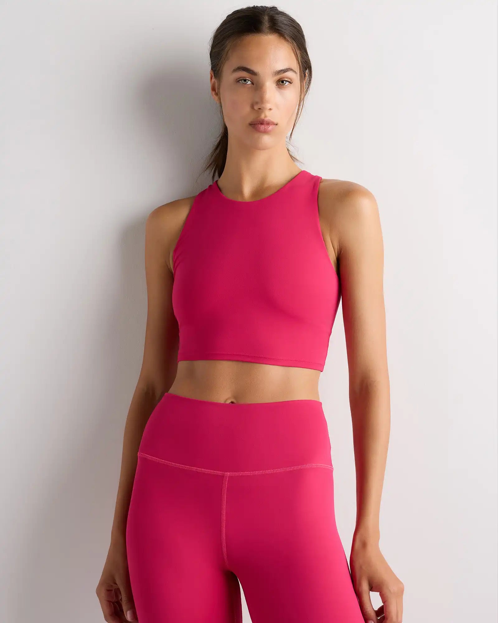 Ultra-Form High-Neck Cropped Tank