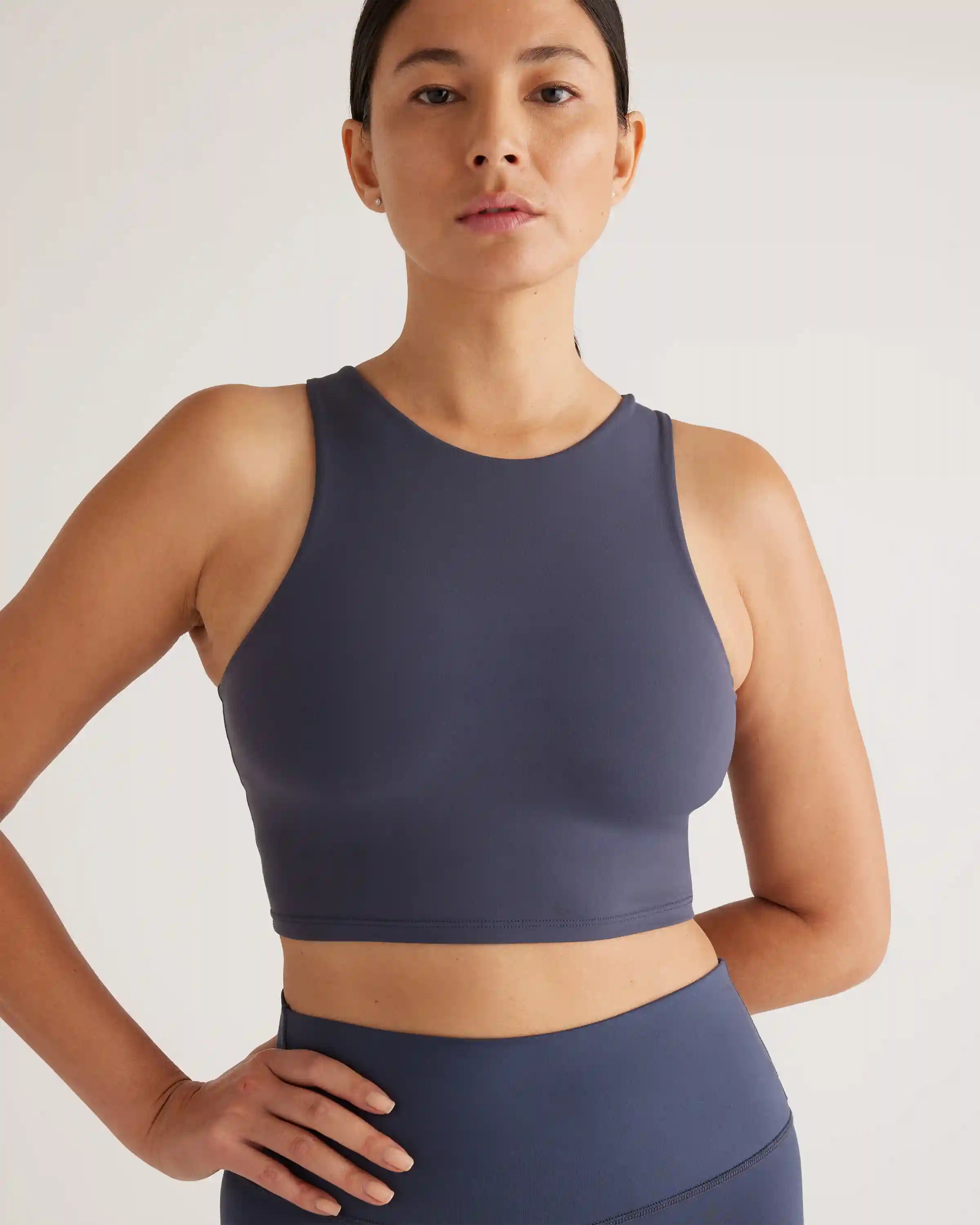 Ultra-Form High-Neck Cropped Tank