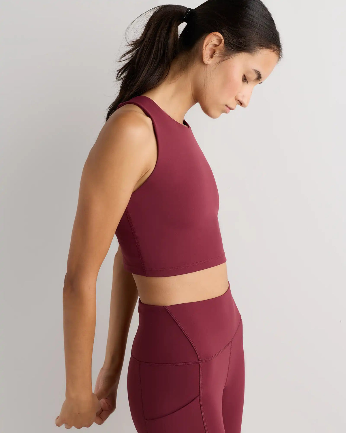 Ultra-Form High-Neck Cropped Tank