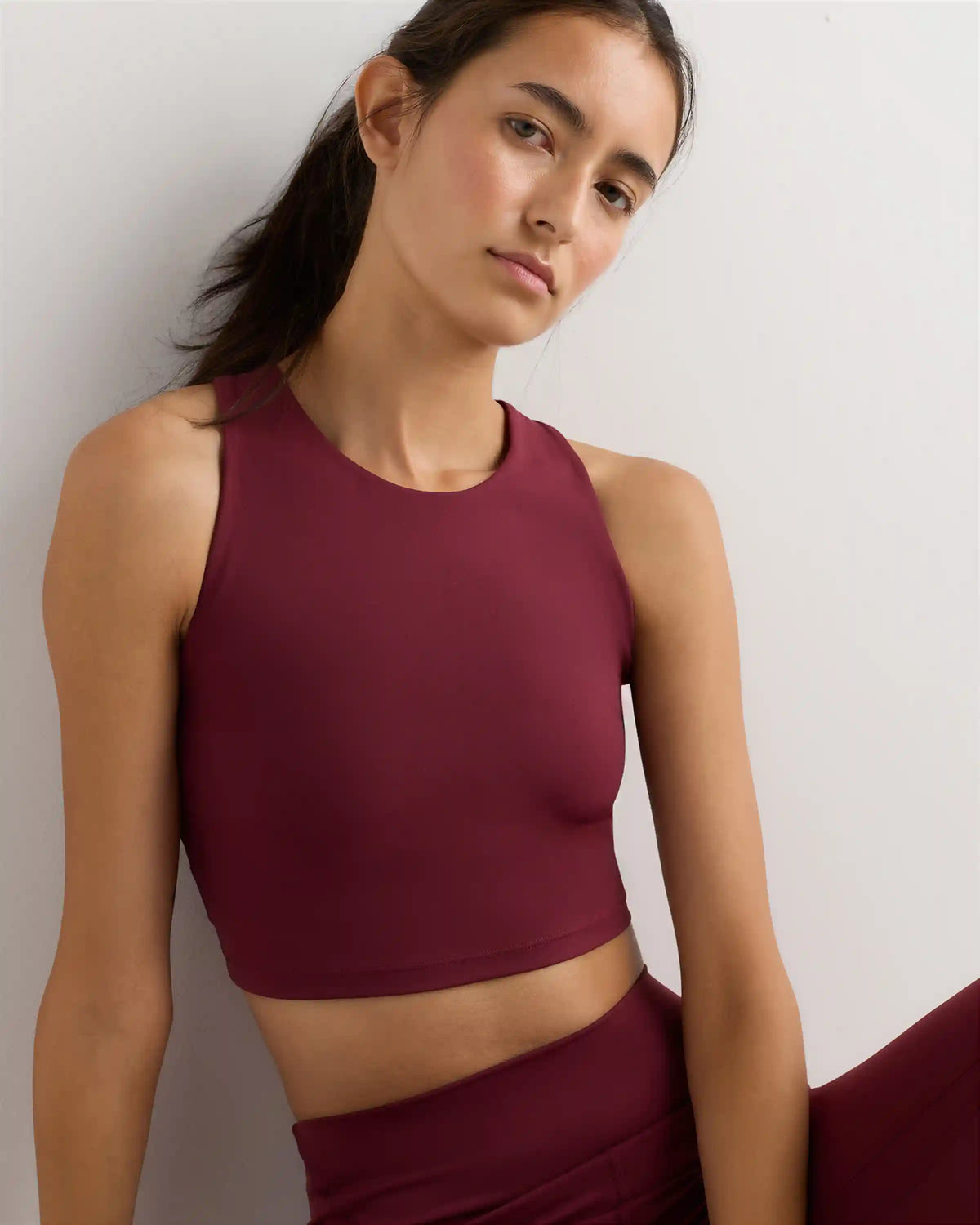 Ultra-Form High-Neck Cropped Tank