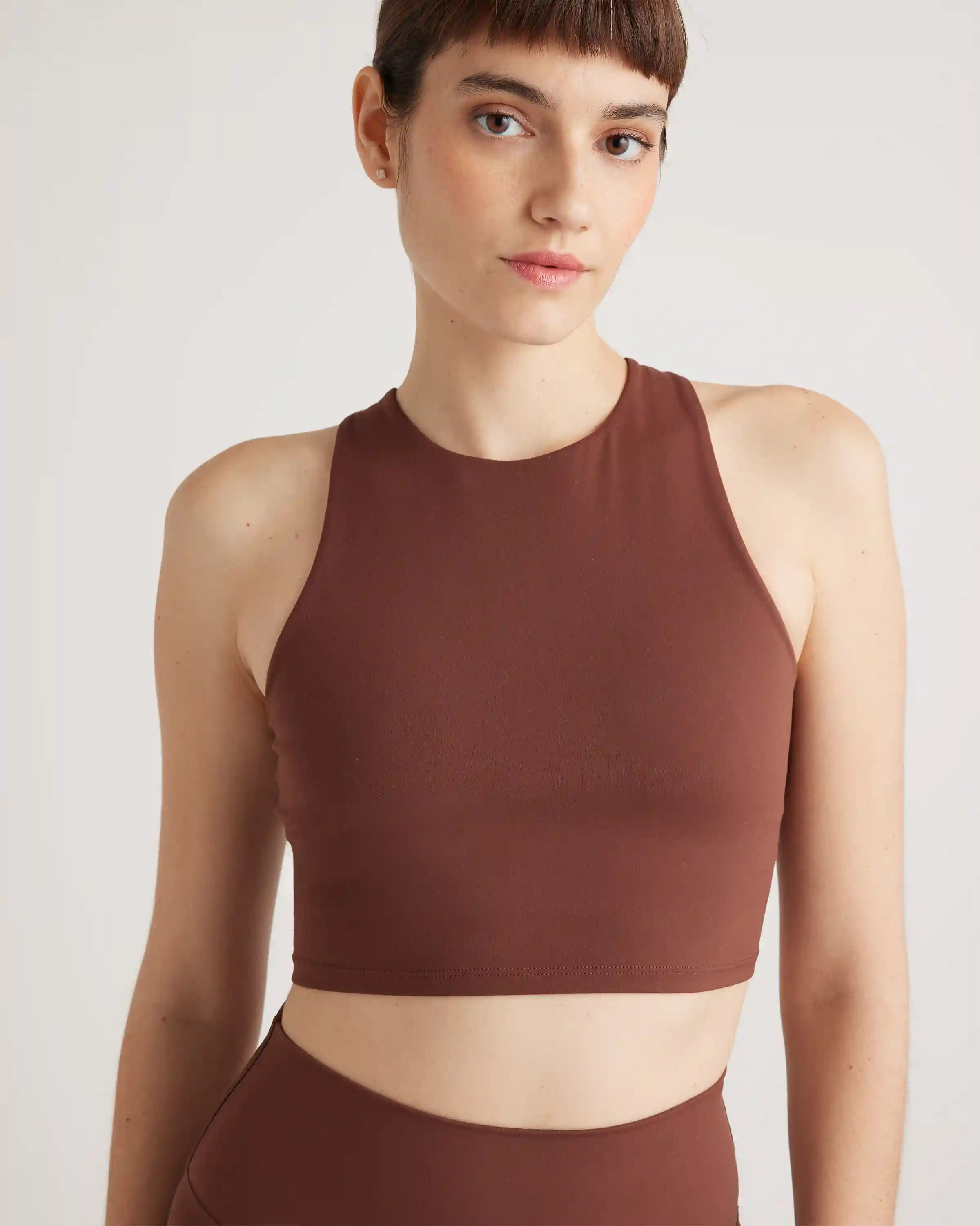 Ultra-Form High-Neck Cropped Tank