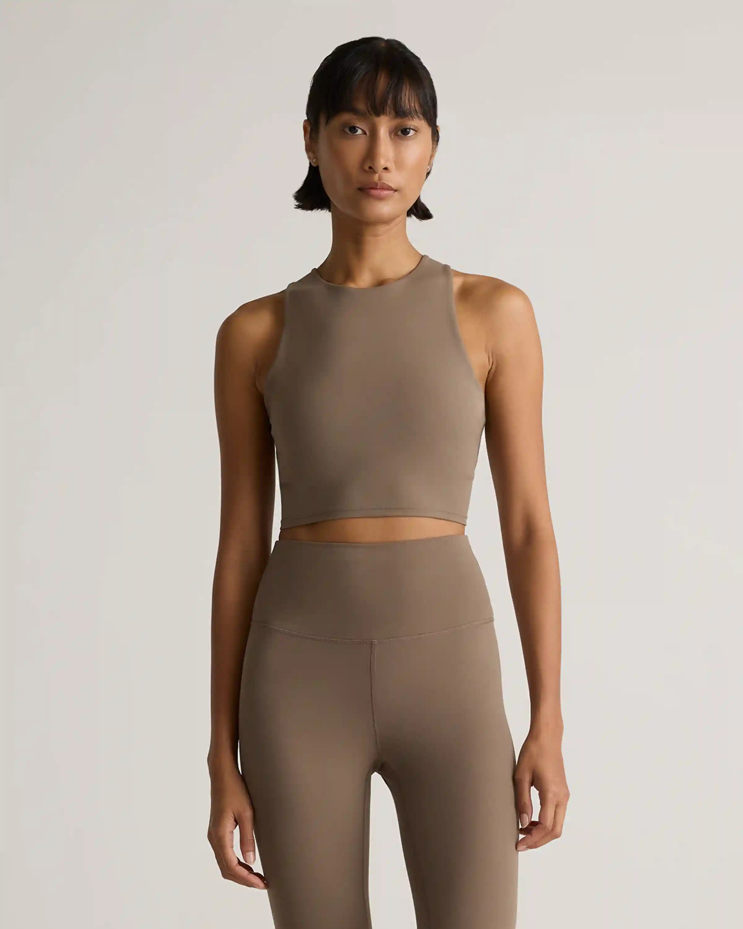 Ultra-Form High-Neck Cropped Tank