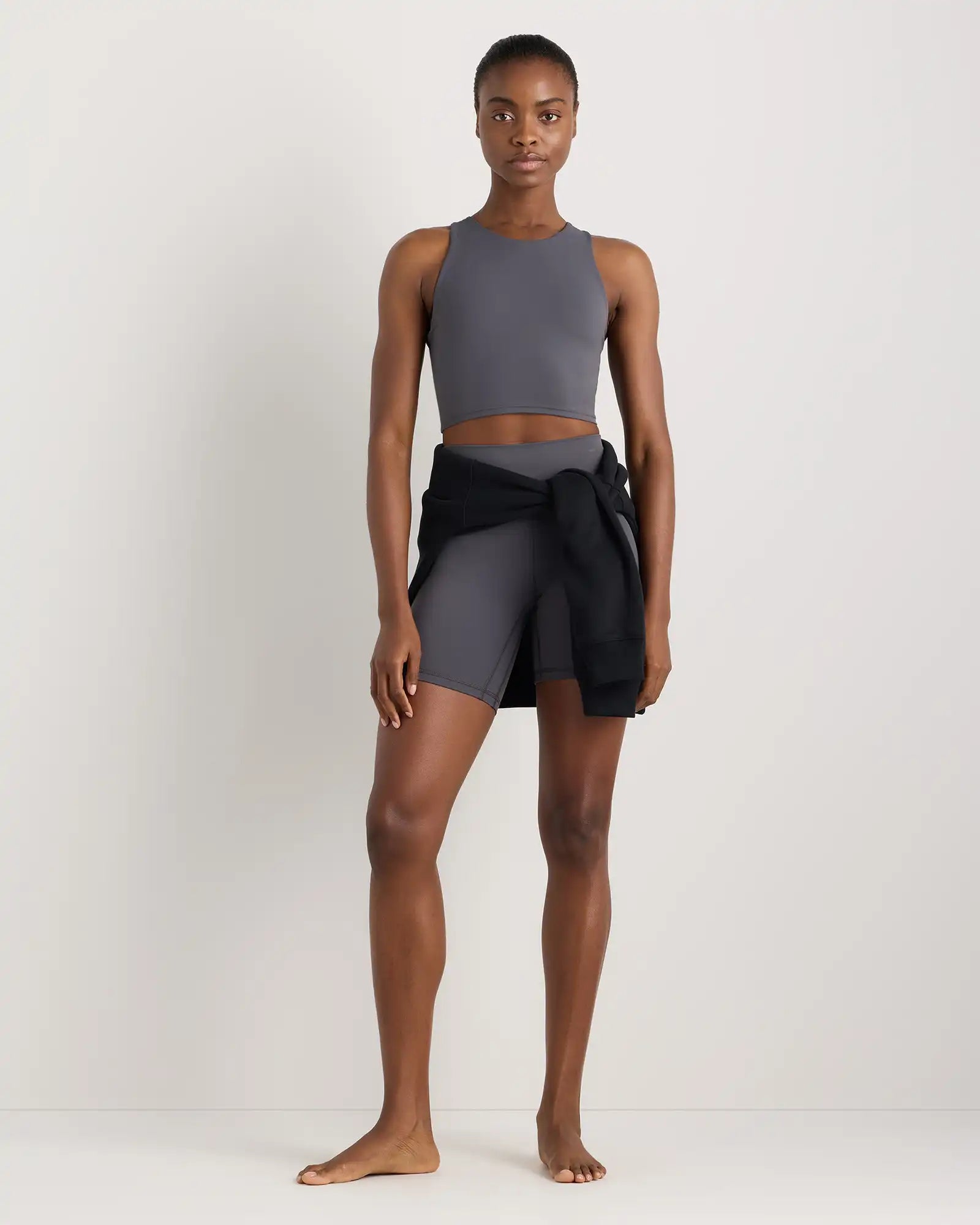Ultra-Form High-Neck Cropped Tank