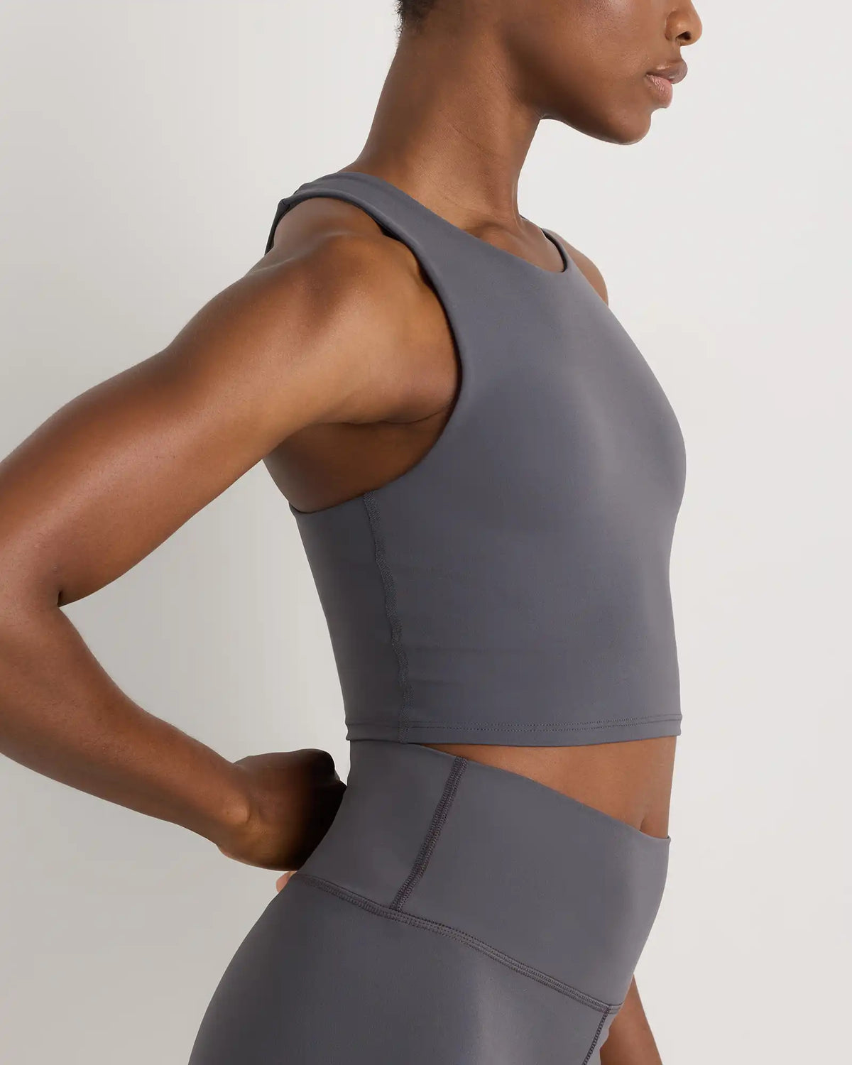 Ultra-Form High-Neck Cropped Tank
