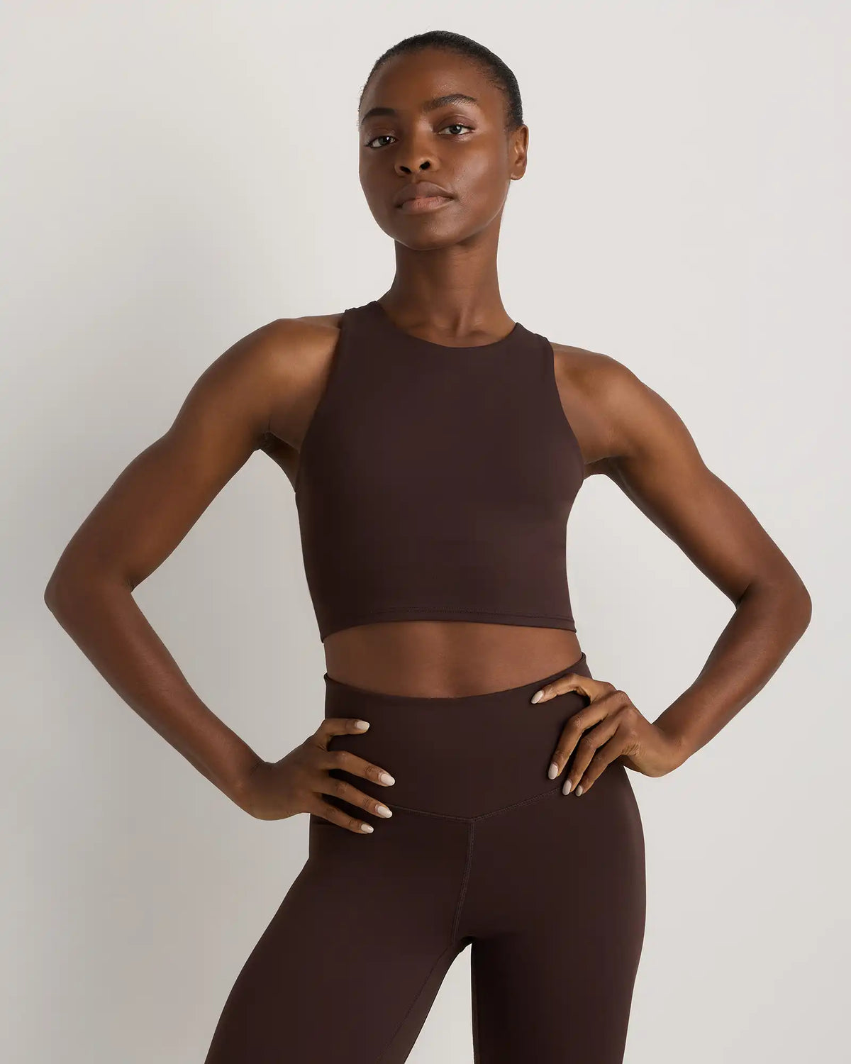 Ultra-Form High-Neck Cropped Tank