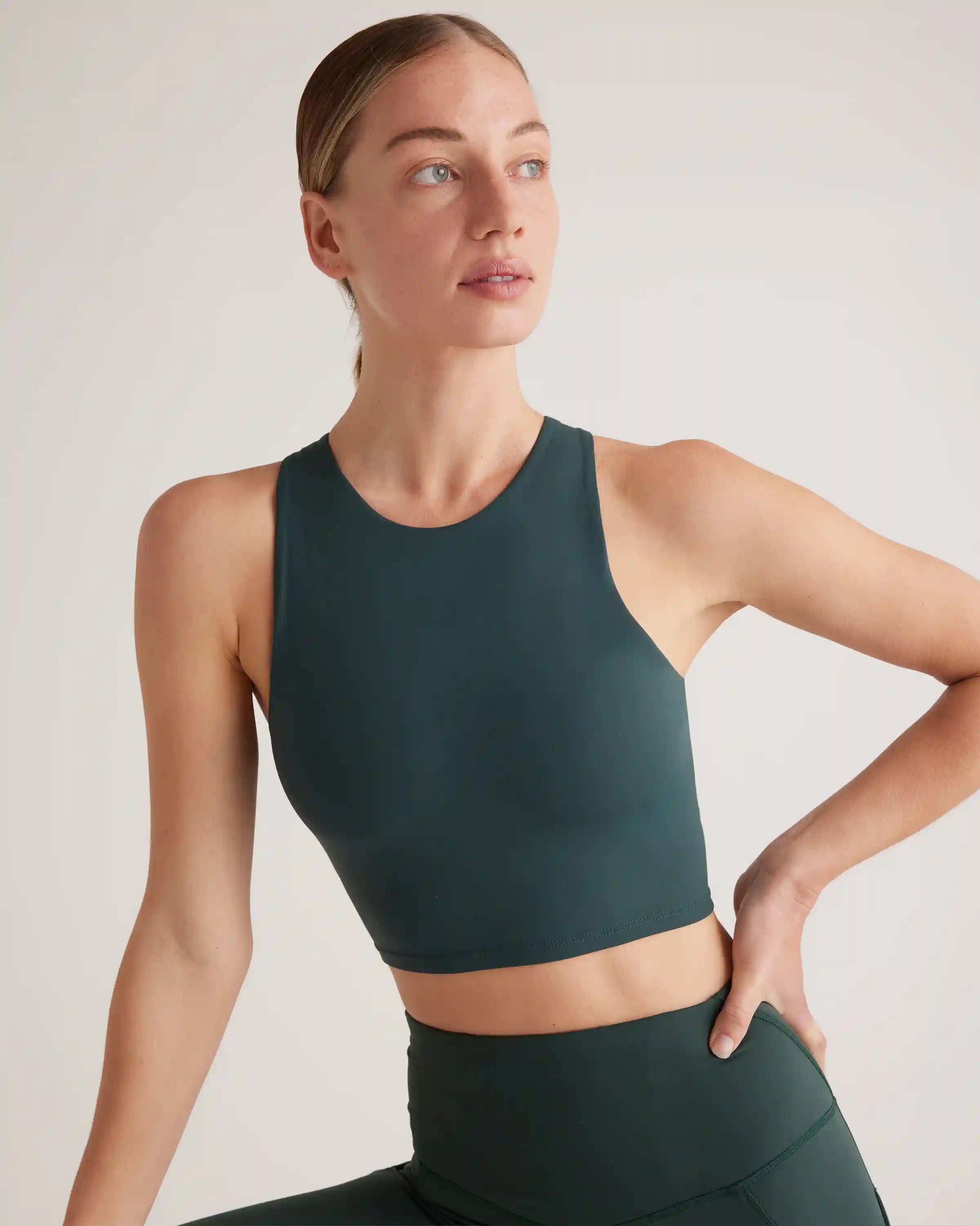Ultra-Form High-Neck Cropped Tank