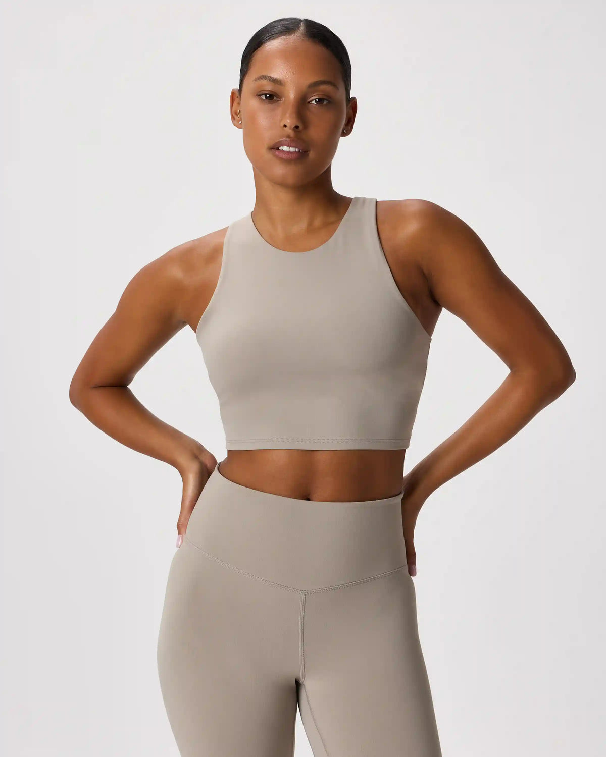 Ultra-Form High-Neck Cropped Tank