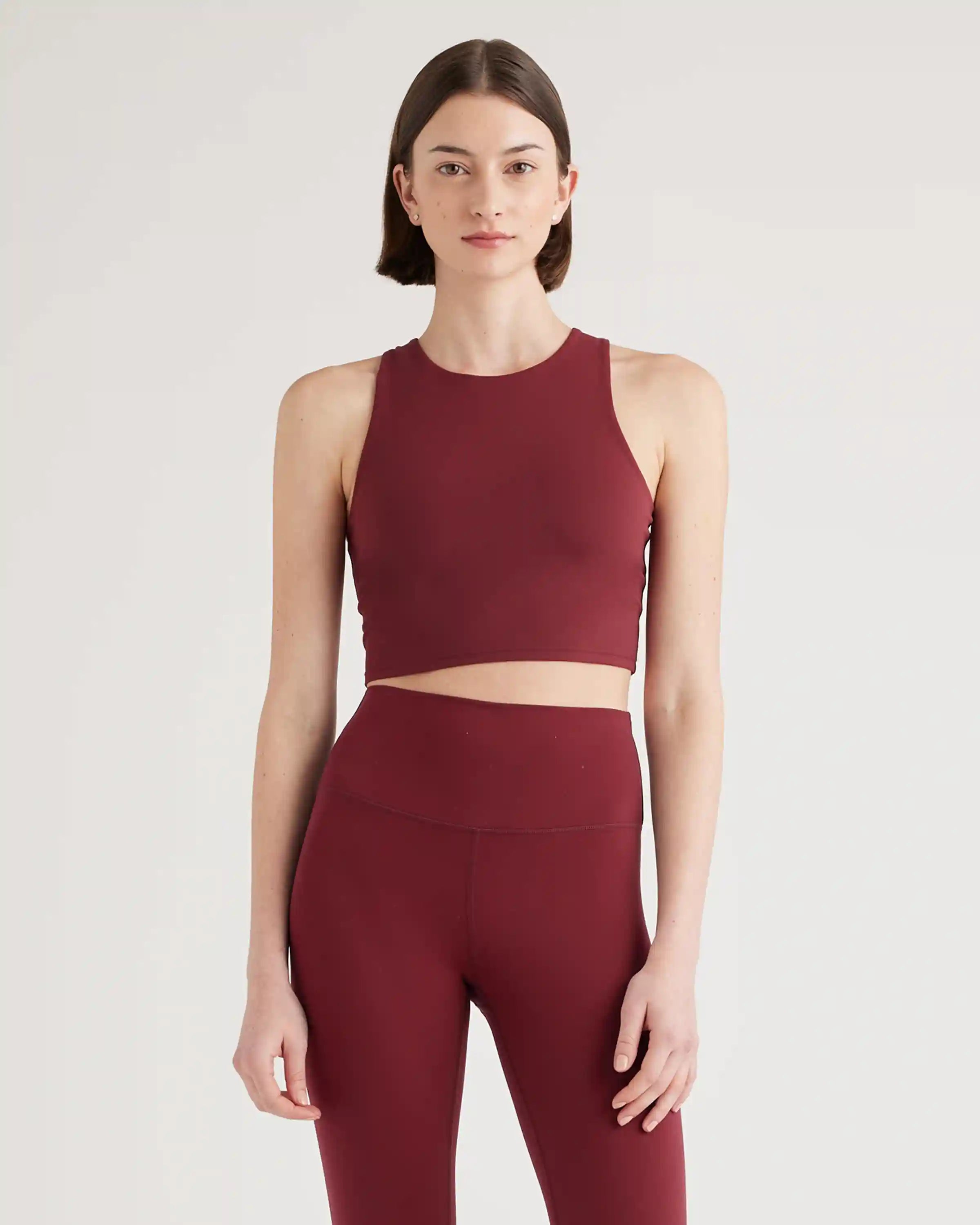 Ultra-Form High-Neck Cropped Tank