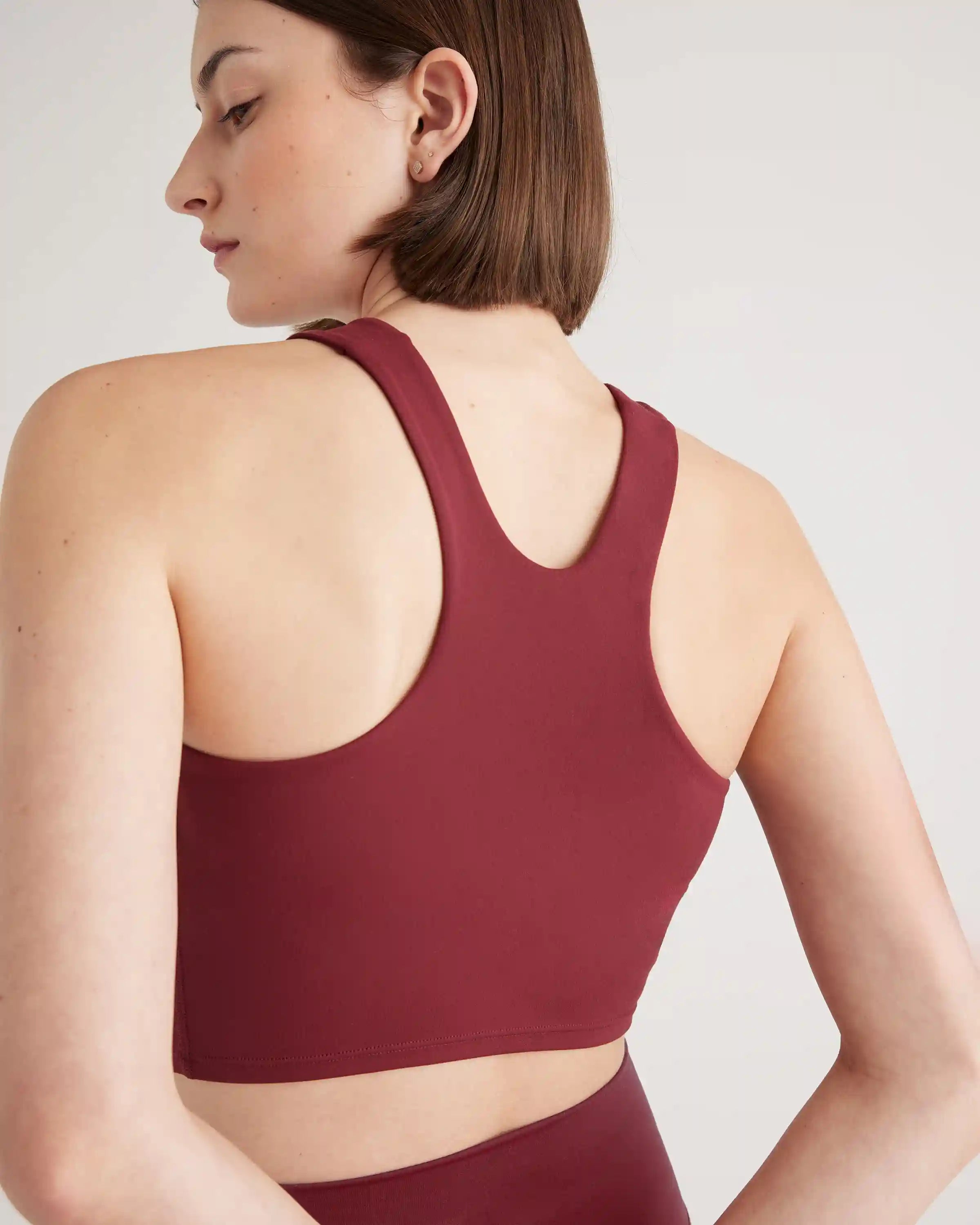 Ultra-Form High-Neck Cropped Tank