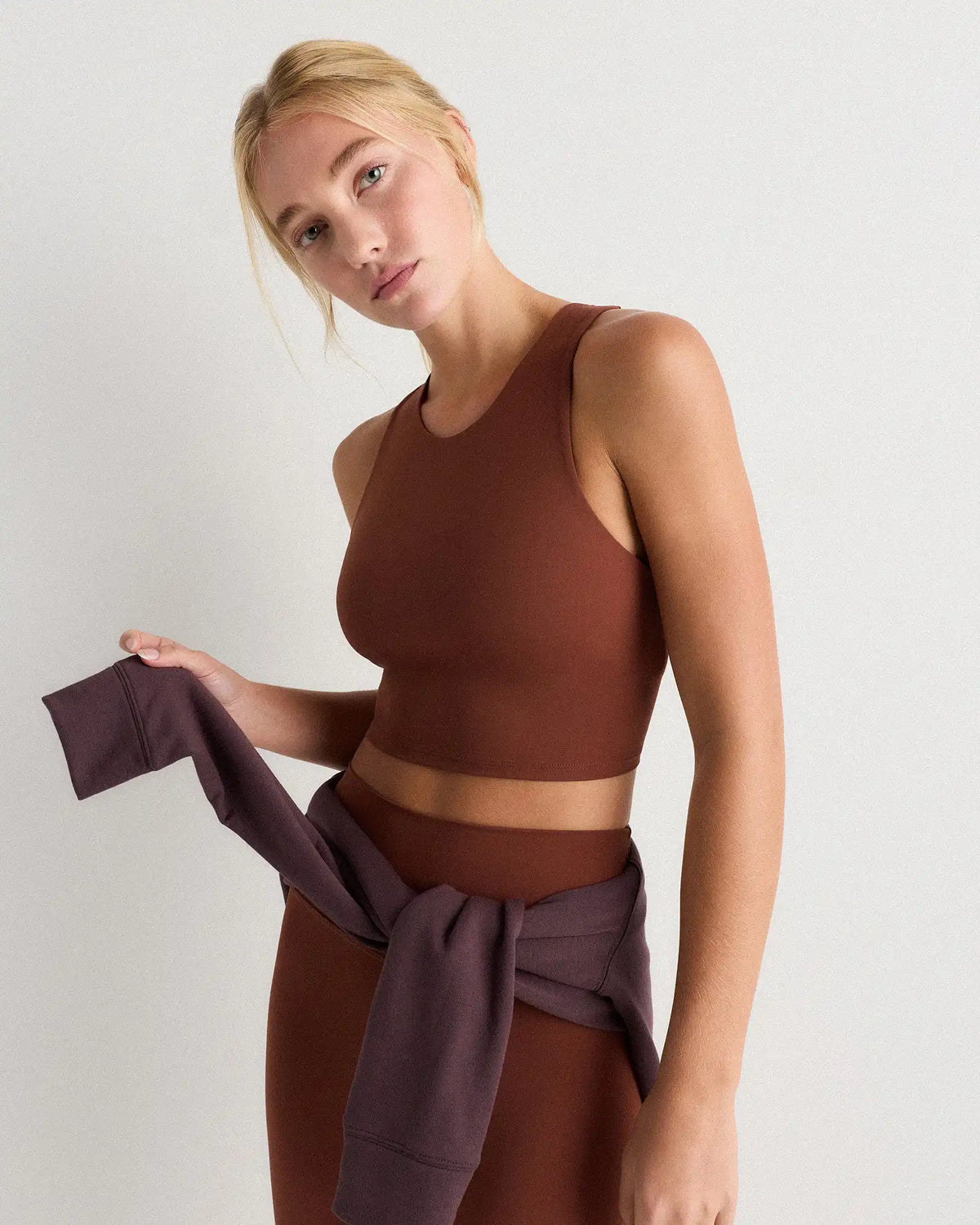 Ultra-Form High-Neck Cropped Tank