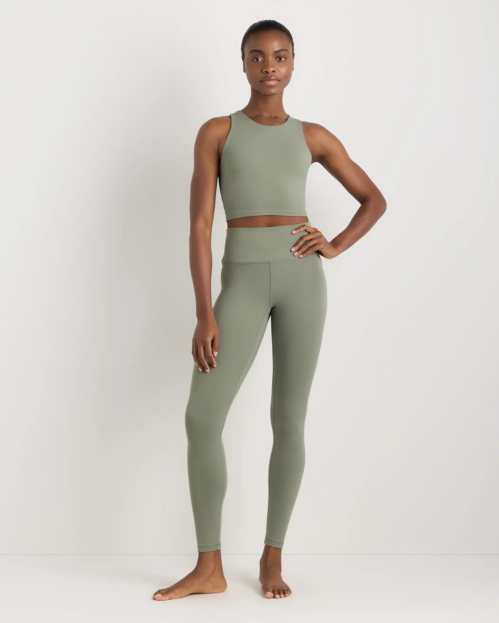 Ultra-Form High-Neck Cropped Tank