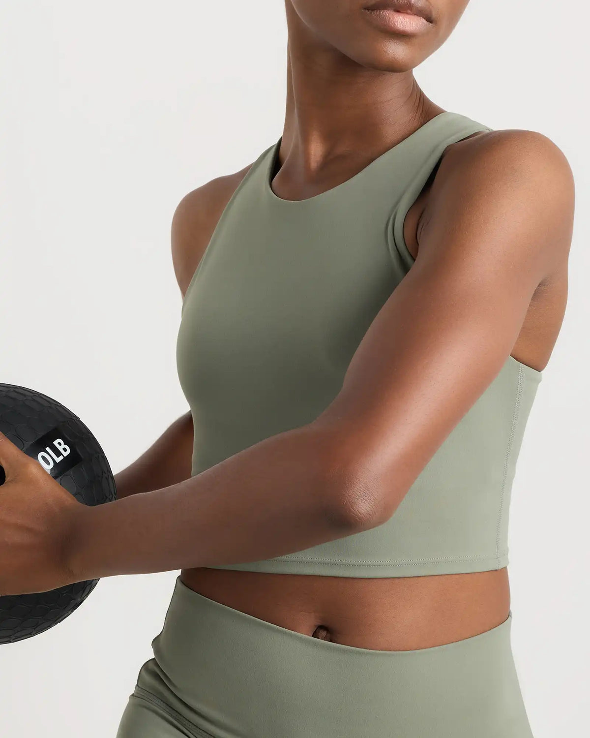 Ultra-Form High-Neck Cropped Tank