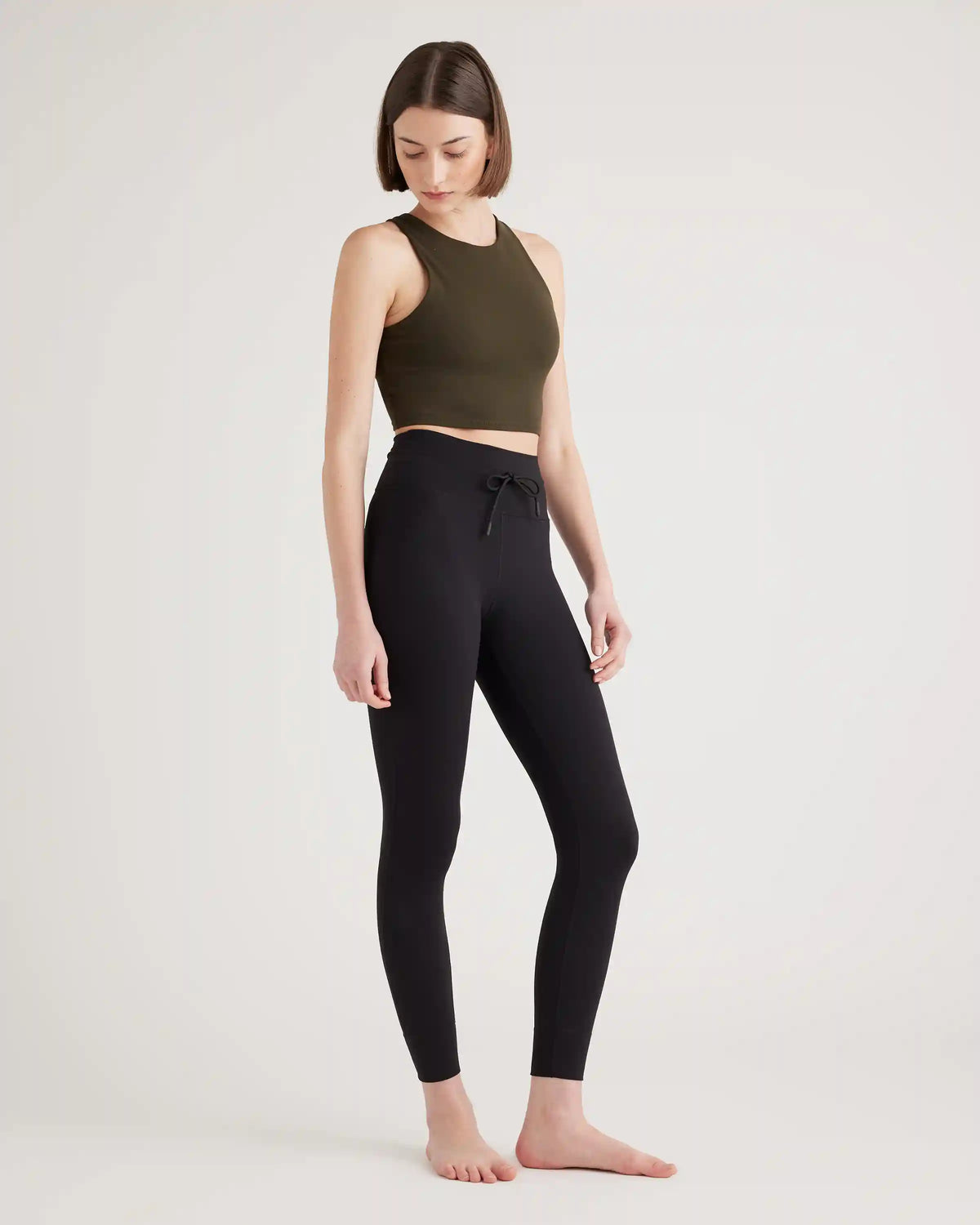 Ultra-Form High-Neck Cropped Tank