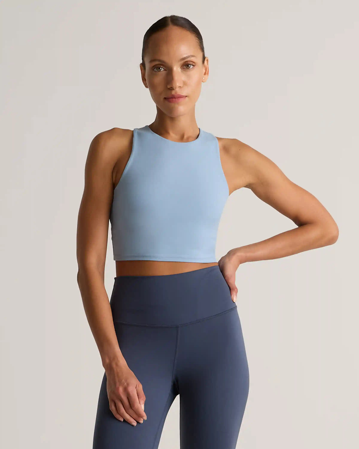 Ultra-Form High-Neck Cropped Tank