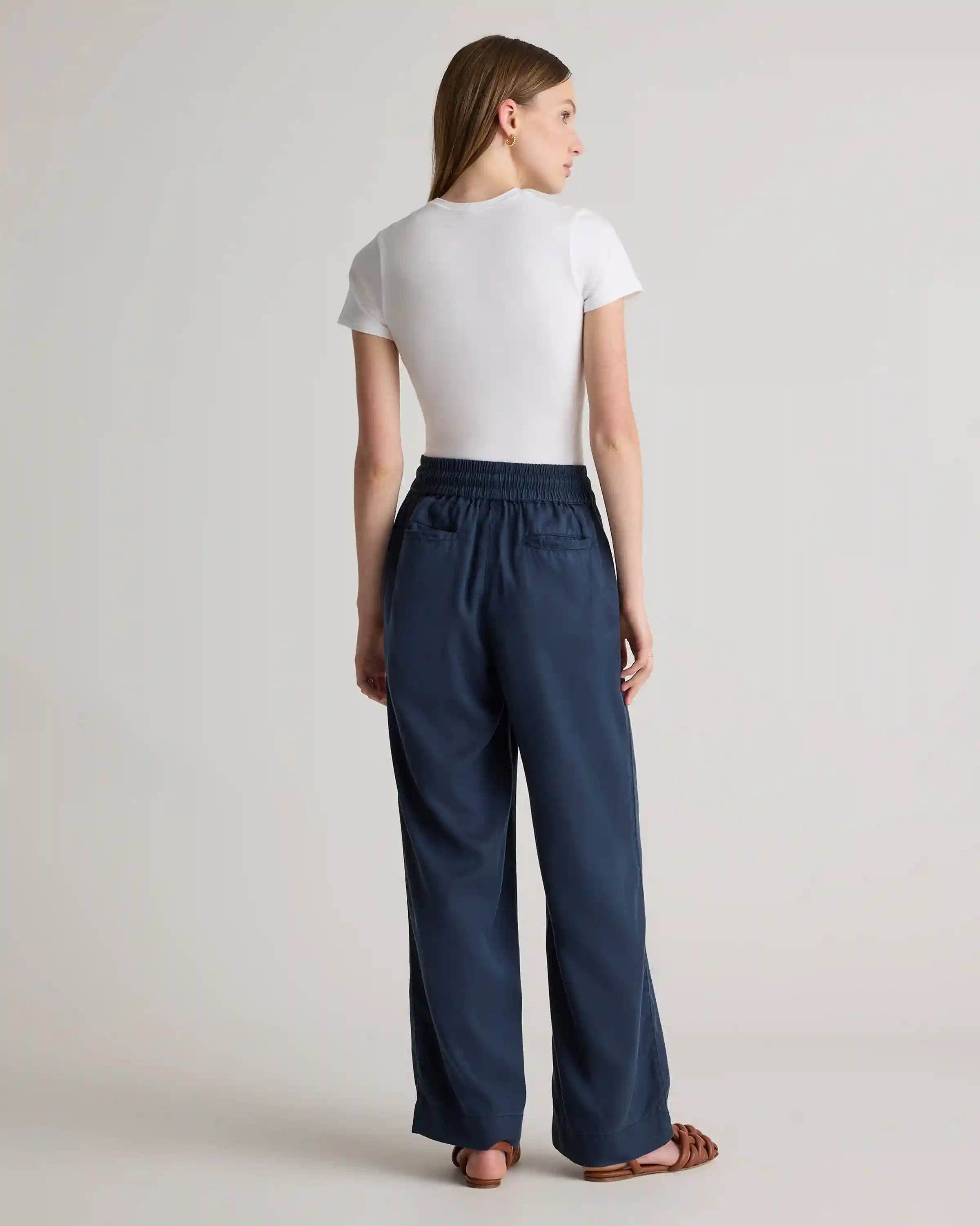 Stretch Cotton Jersey Fitted T-Shirt