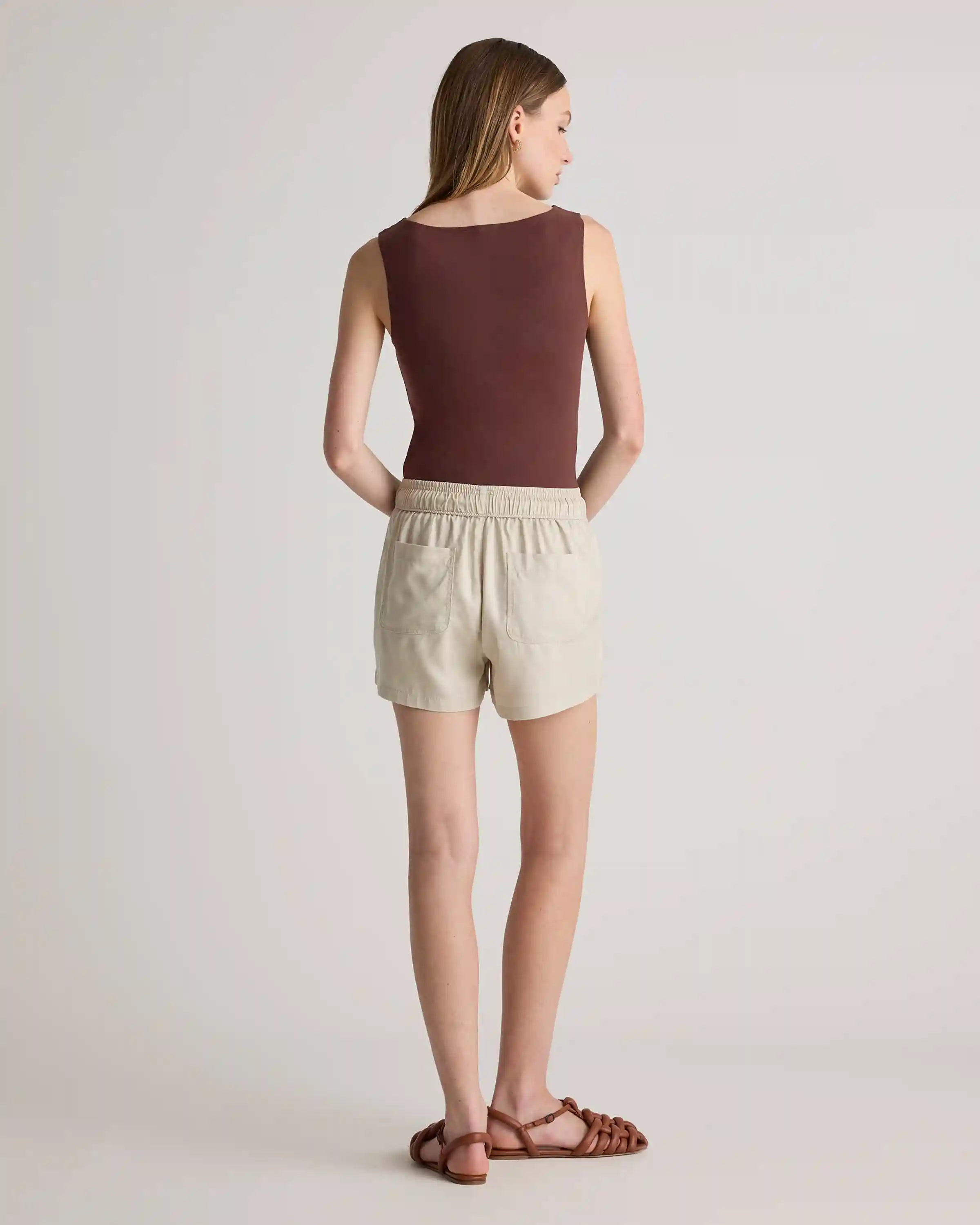 Stretch Cotton Jersey Boat Neck Tank