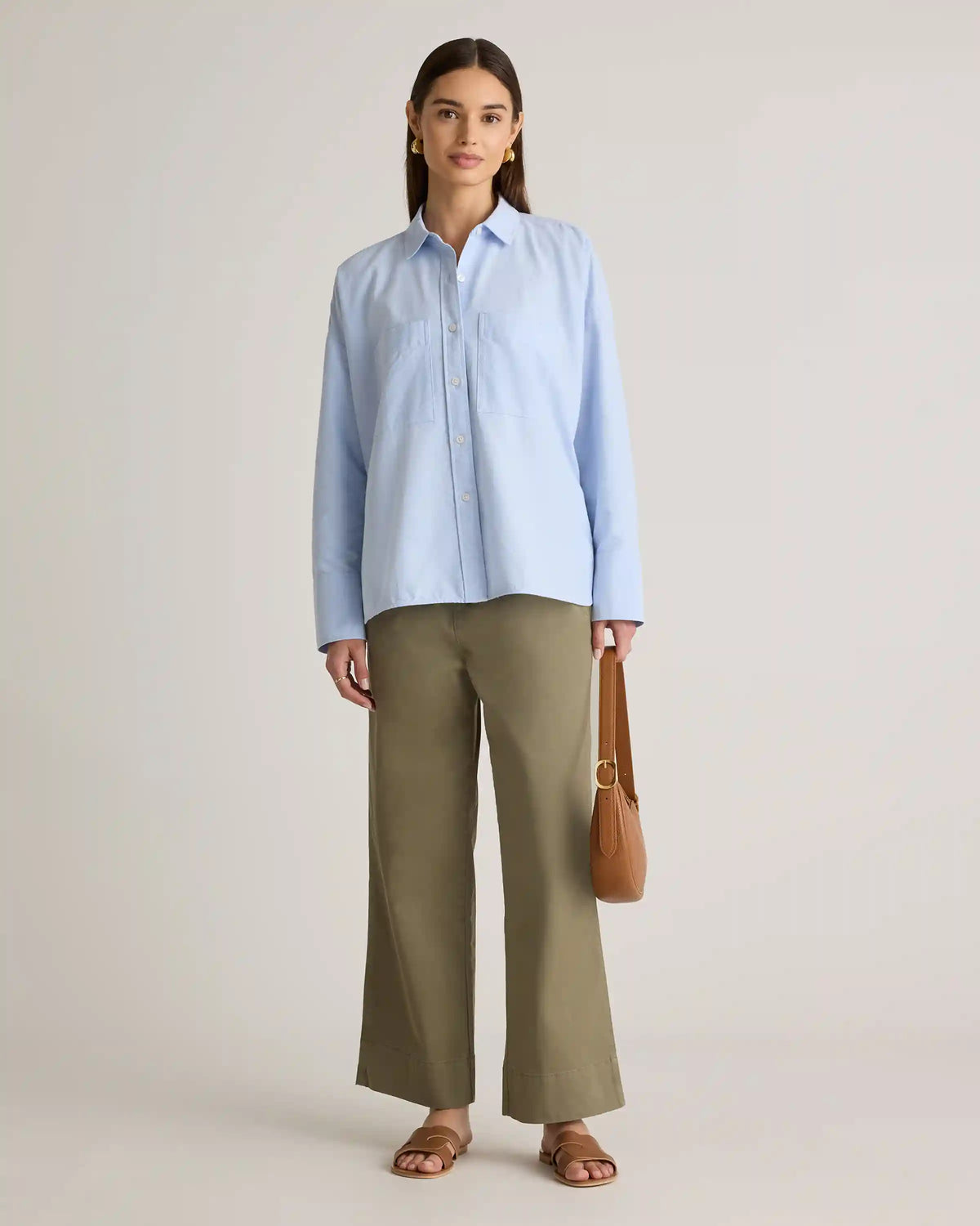 Organic Cotton Boxy Oxford Shirt