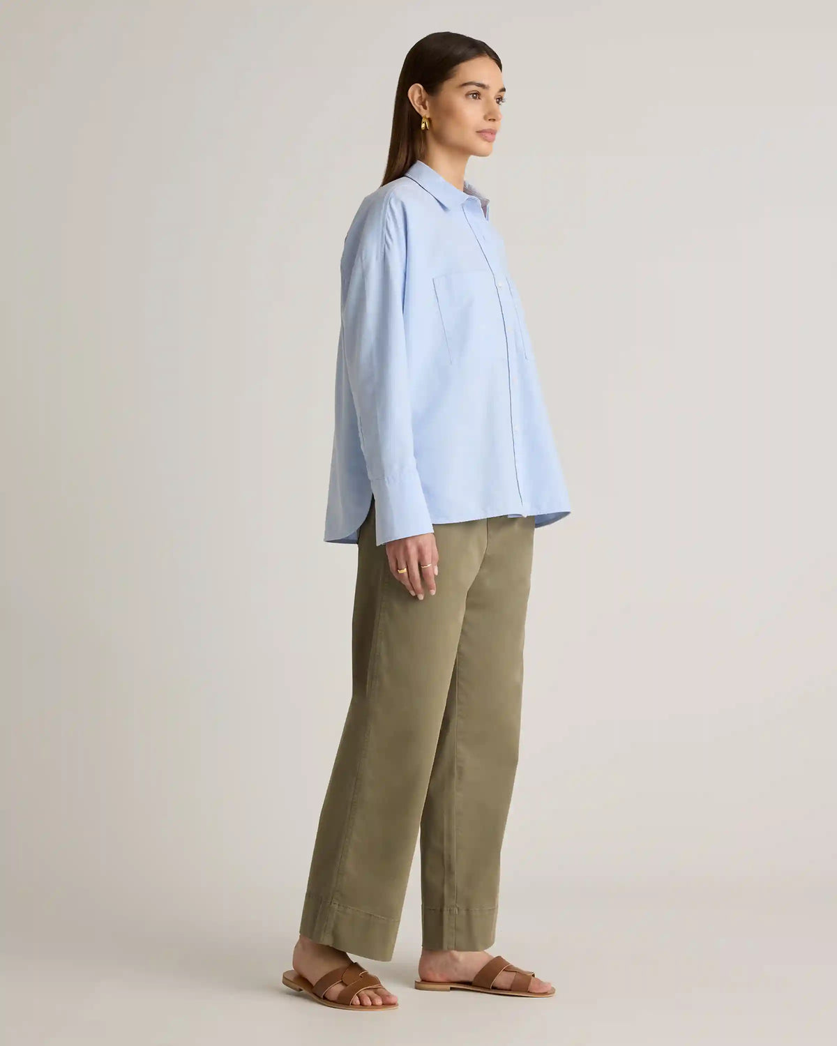 Organic Cotton Boxy Oxford Shirt