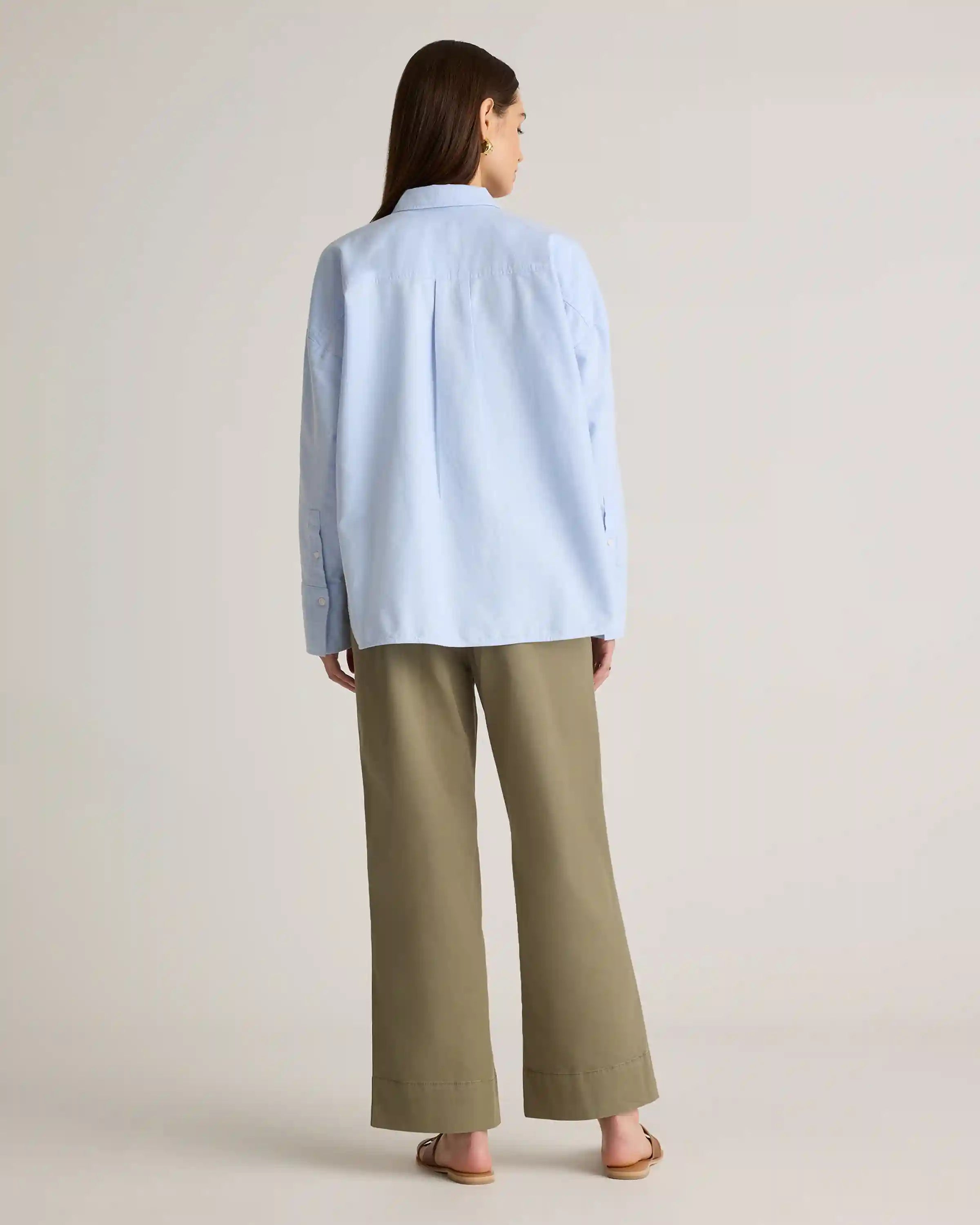 Organic Cotton Boxy Oxford Shirt