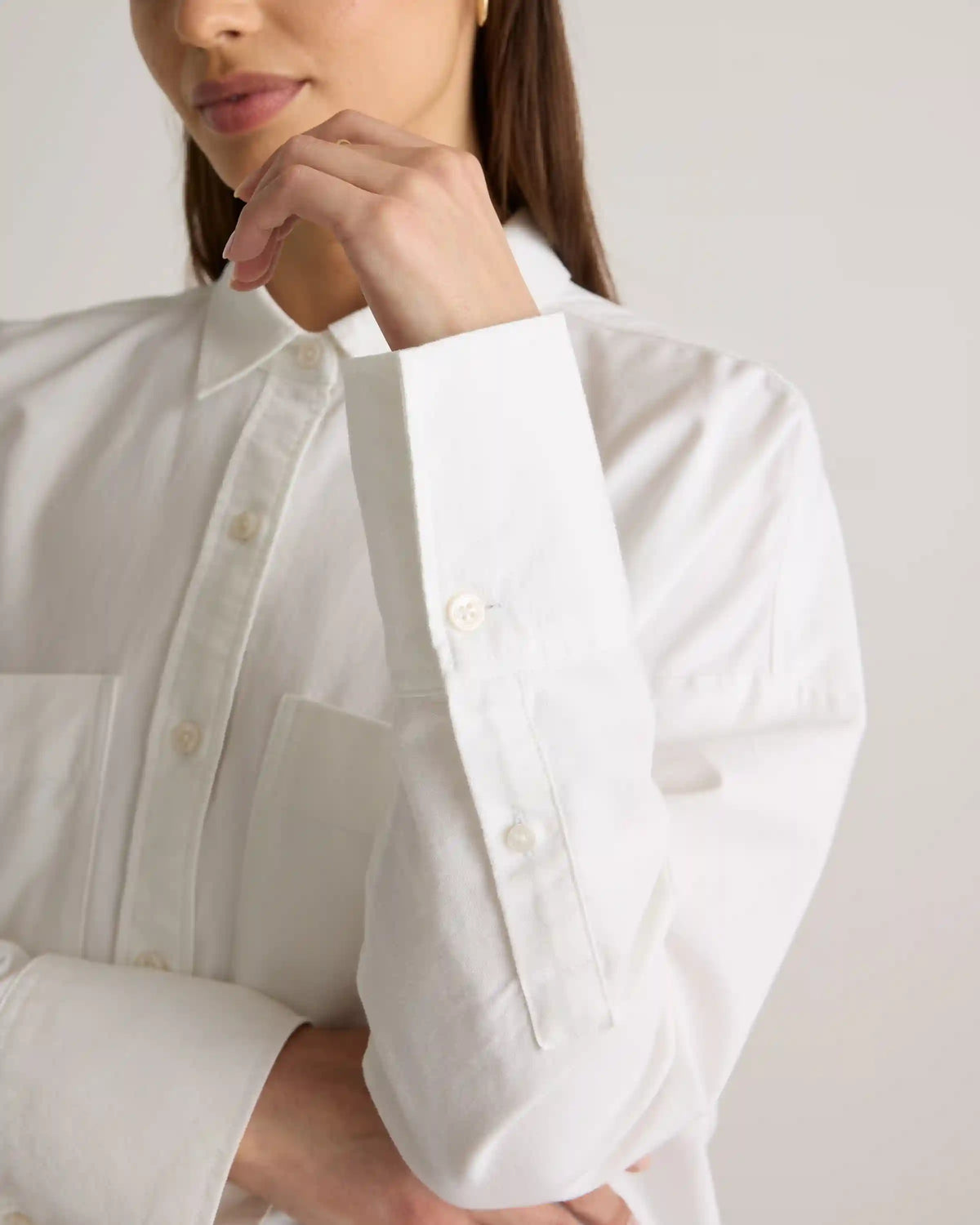 Organic Cotton Boxy Oxford Shirt