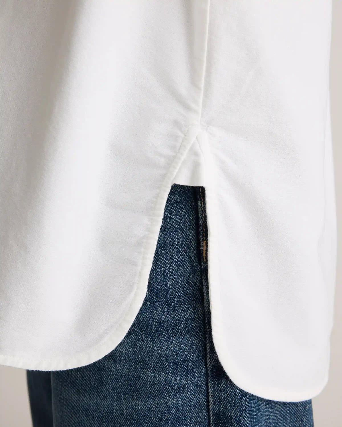 Organic Cotton Boxy Oxford Shirt