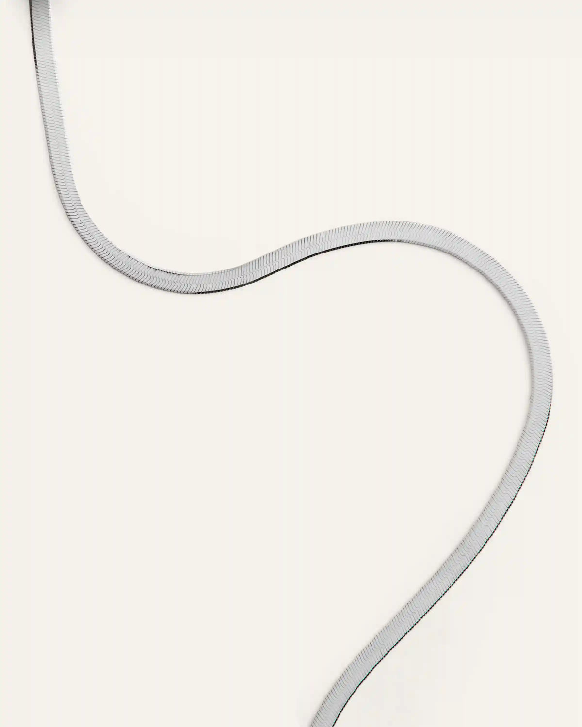 10K Gold Herringbone Chain Necklace